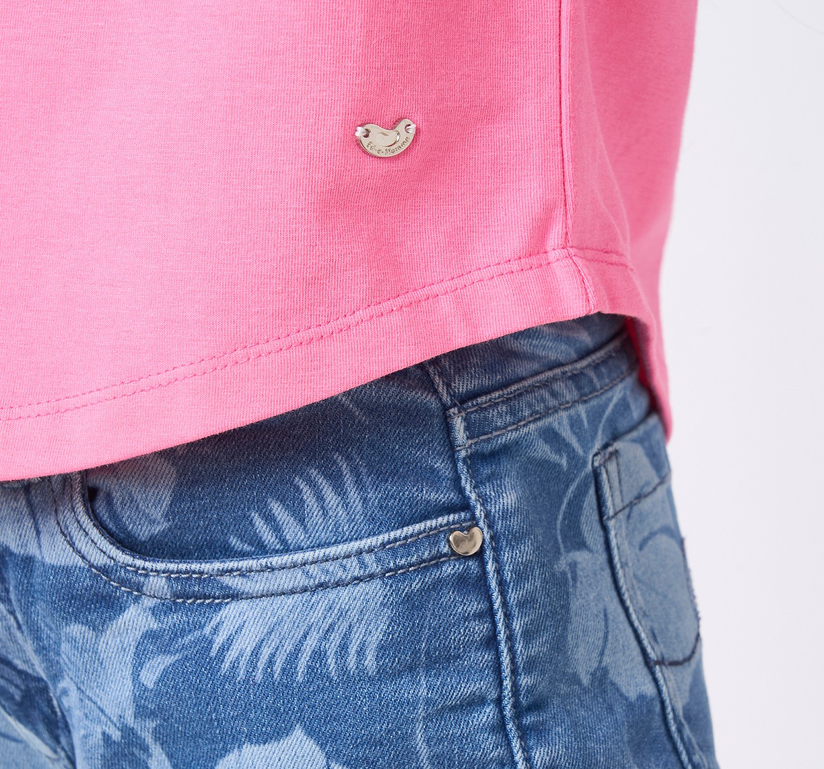 Girl  Printed T-Shirt pink