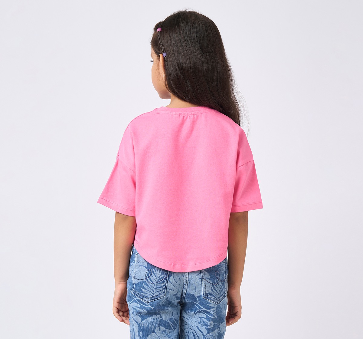 Girl  Printed T-Shirt pink