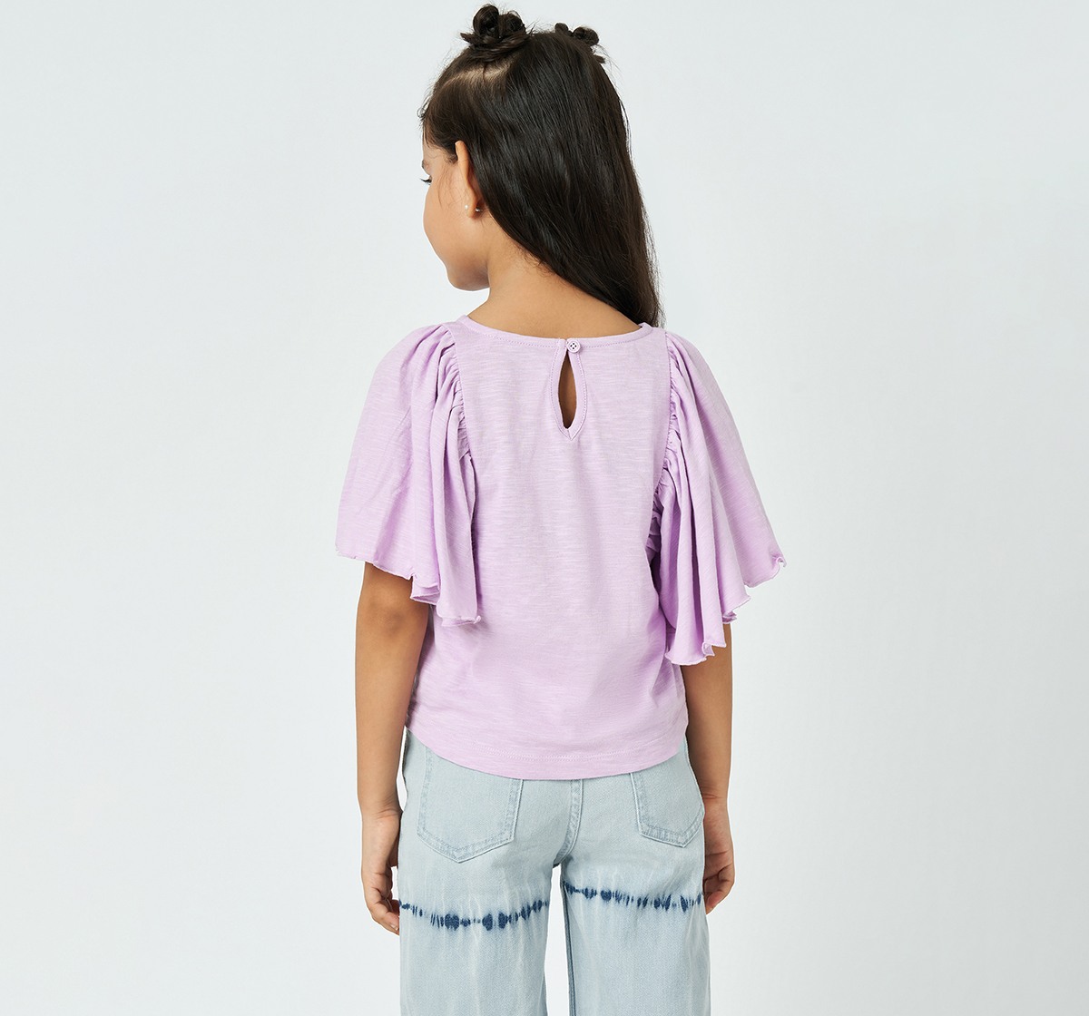 Girl  Embroidered T-Shirt lilac