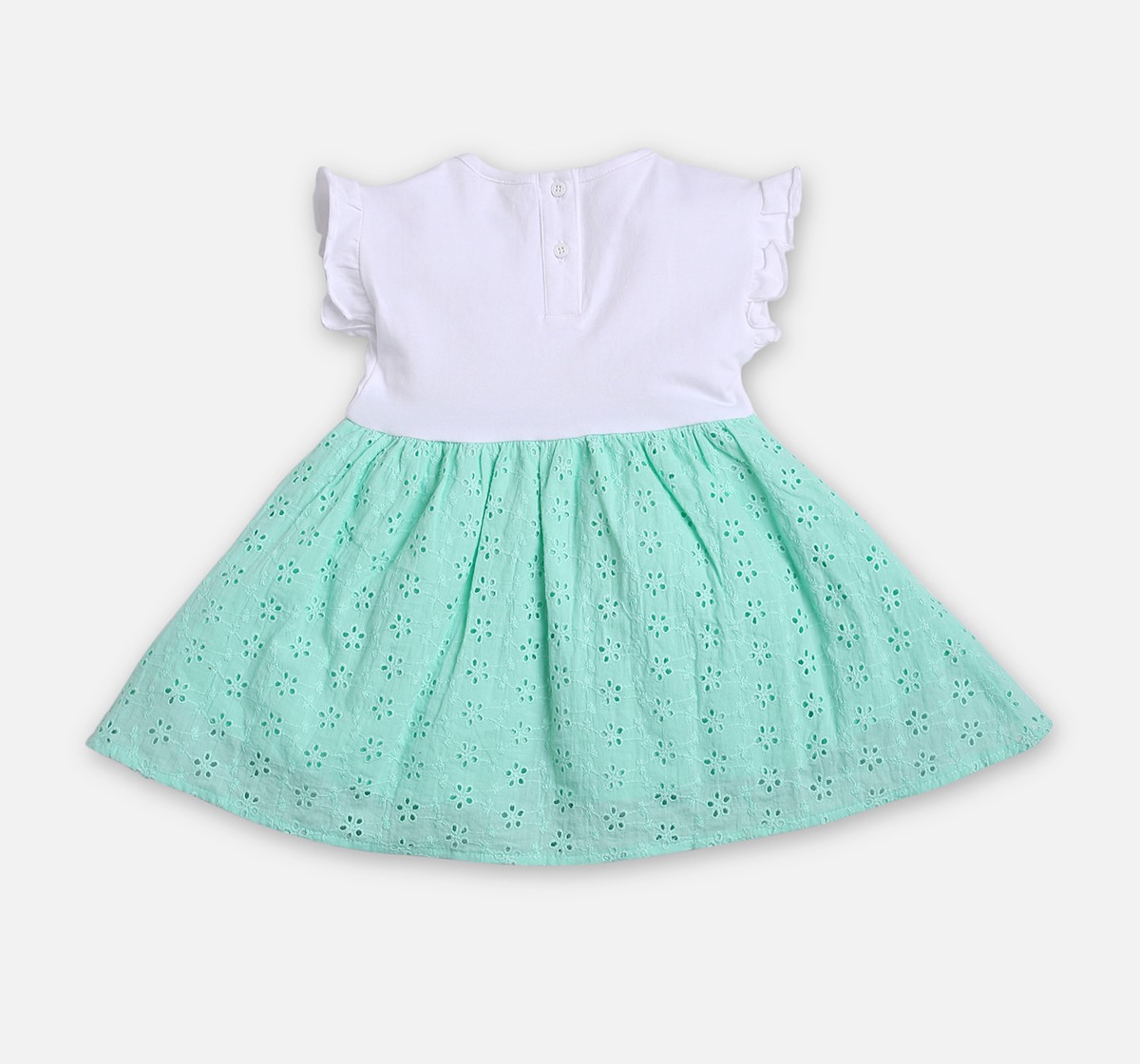 Infant Girls Embroidered Short Sleeves Dress