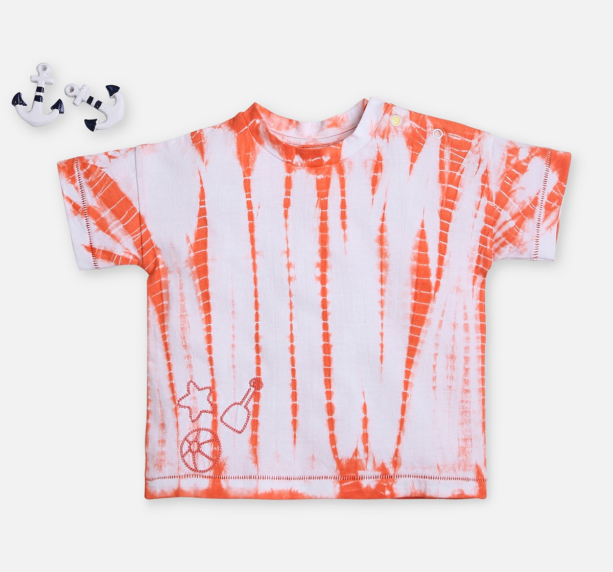 infant boys 2pc set orange