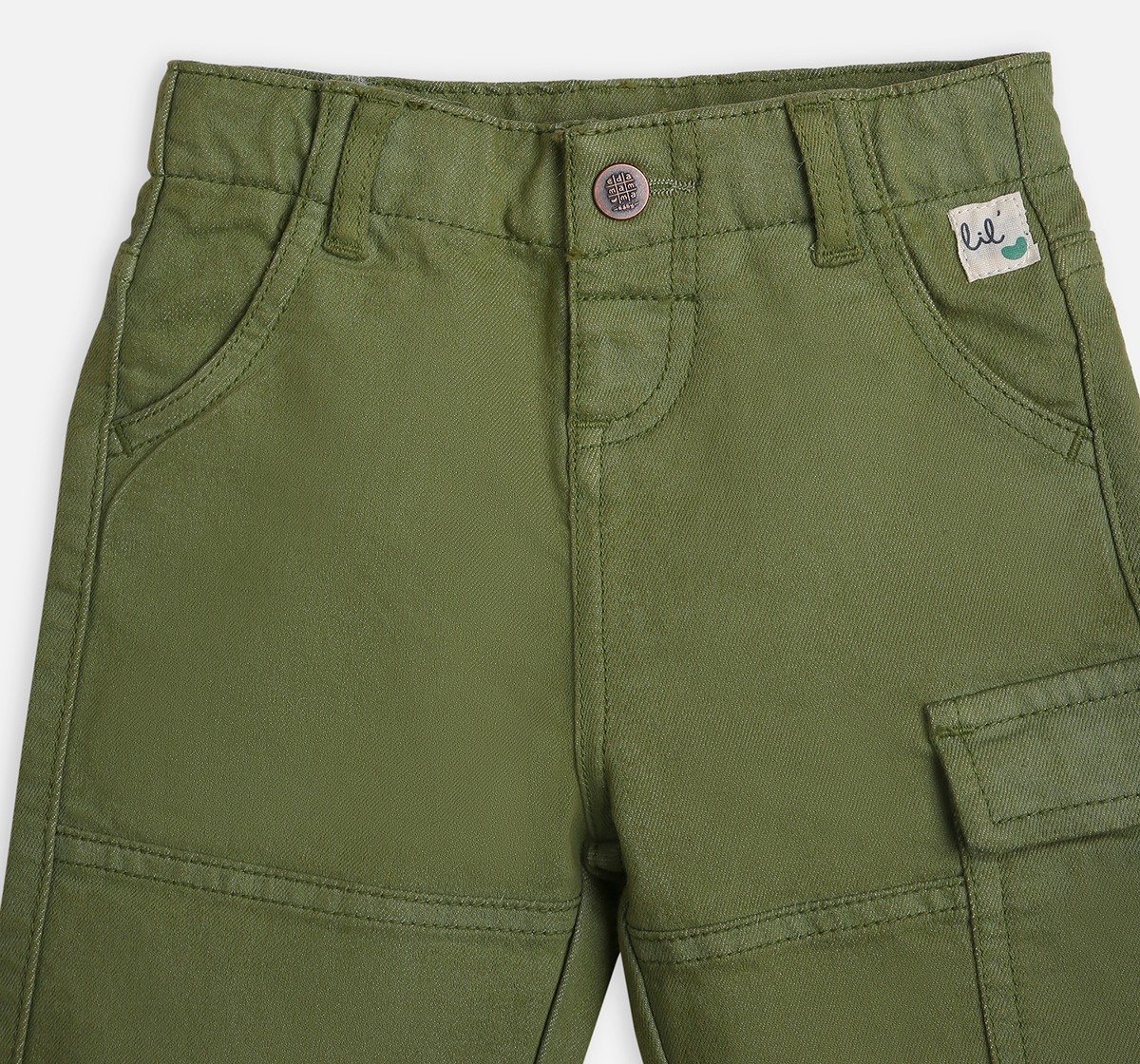 Infant Boys Solid Denim Jeans