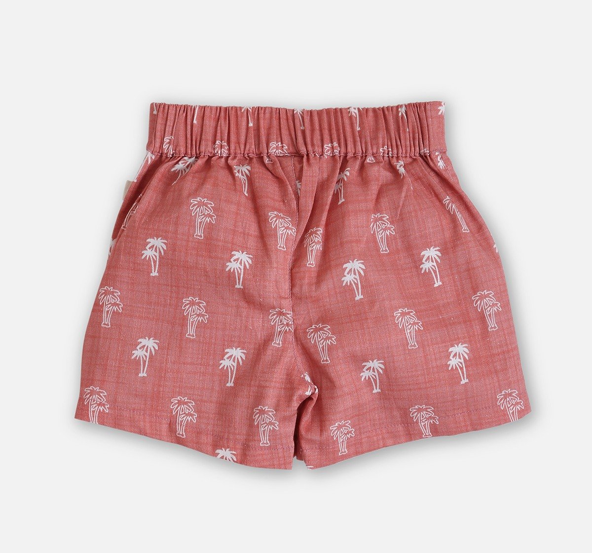 Infant Boys Printed Shirt, Shorts & Waist Coat With Bow Partywear Set