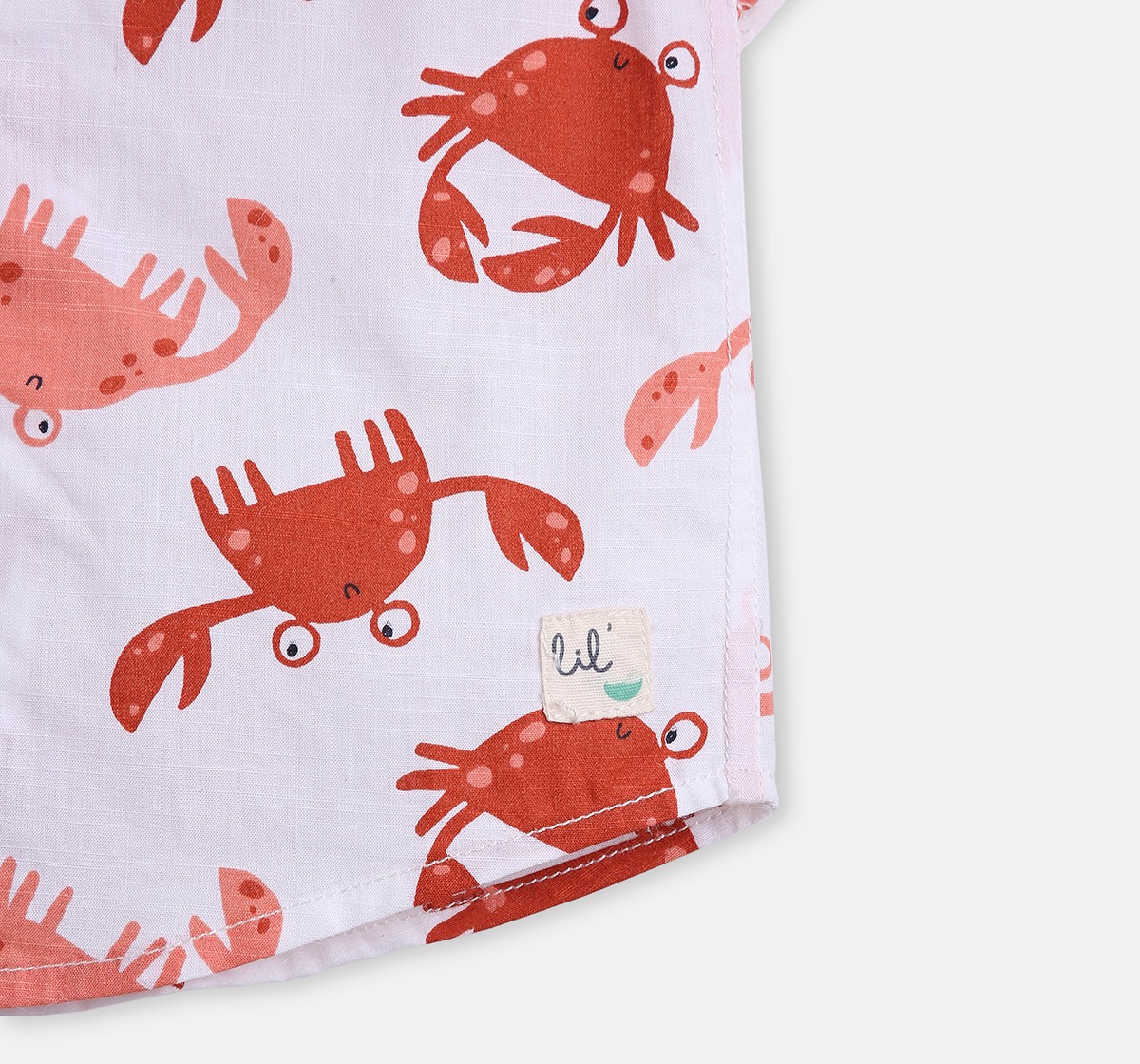 Infant Boys Printed Collar Shirt Multicolor