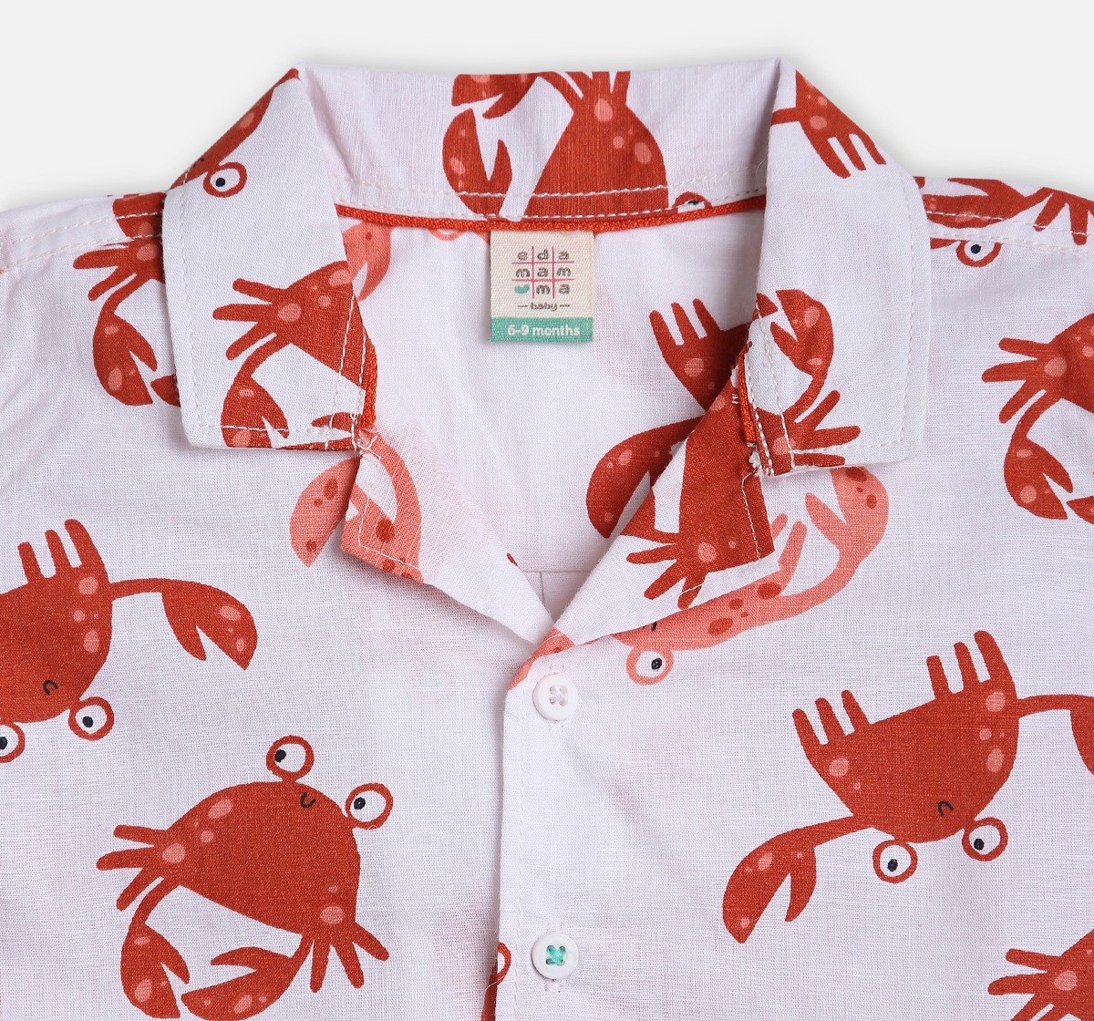 Infant Boys Printed Collar Shirt Multicolor