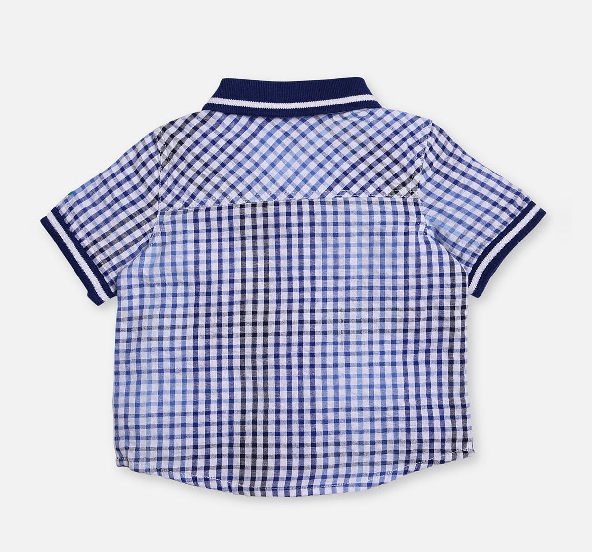 Infant Boys Checked Short Sleeves Shirts