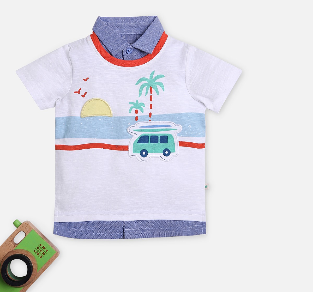 Infant Boys Printed Short Sleeves T-Shirt