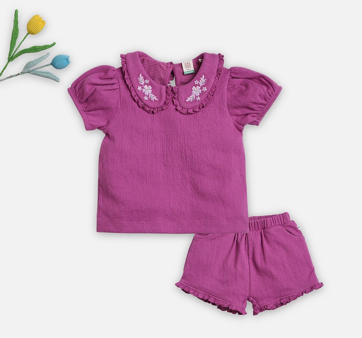 infant girls co-ordinate sets purple
