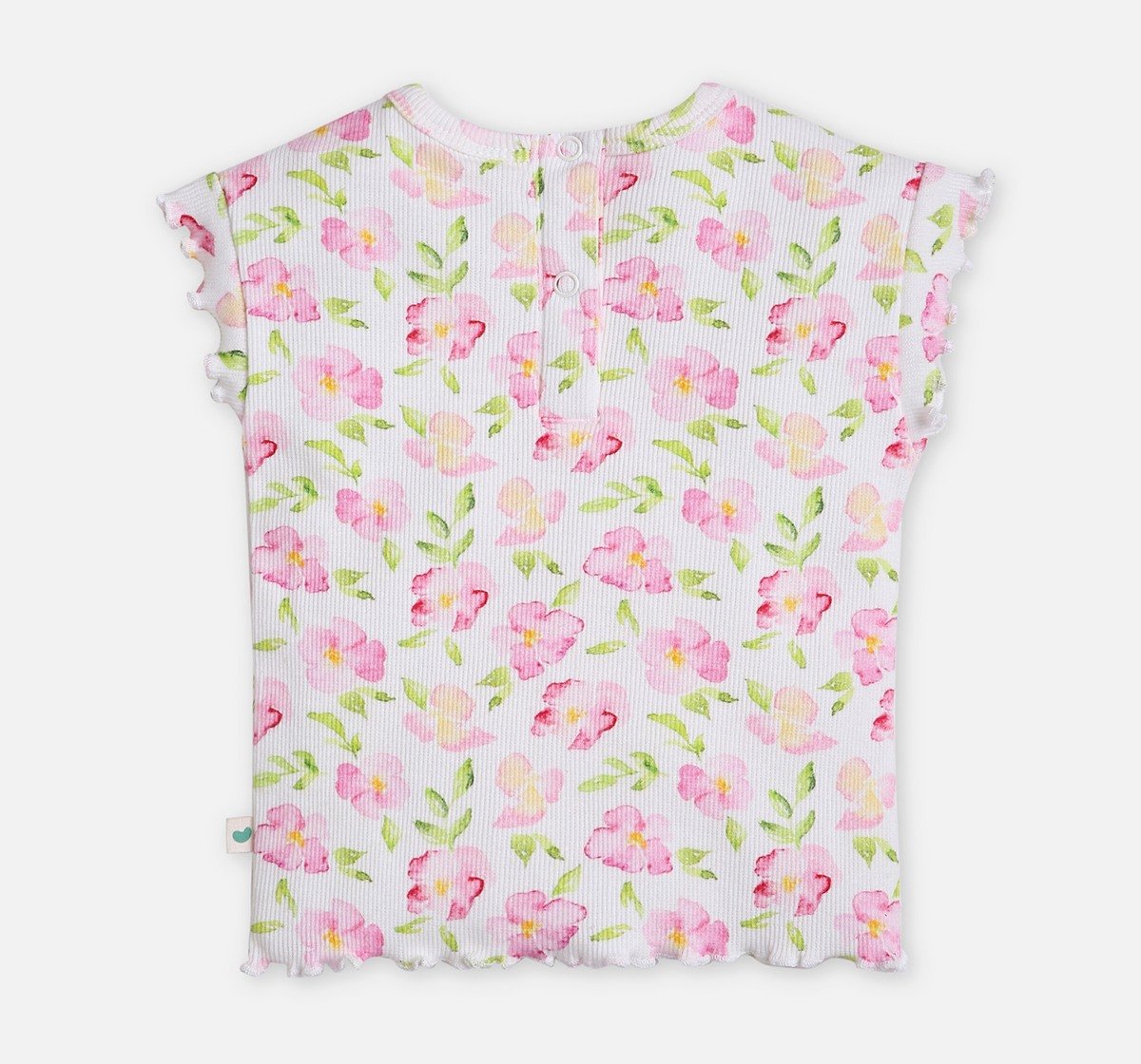 infant girls top & bottom set white