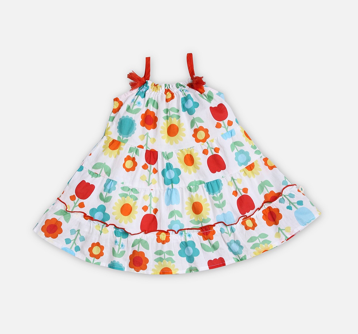 Infant Girls Printed Sleeveless Dress