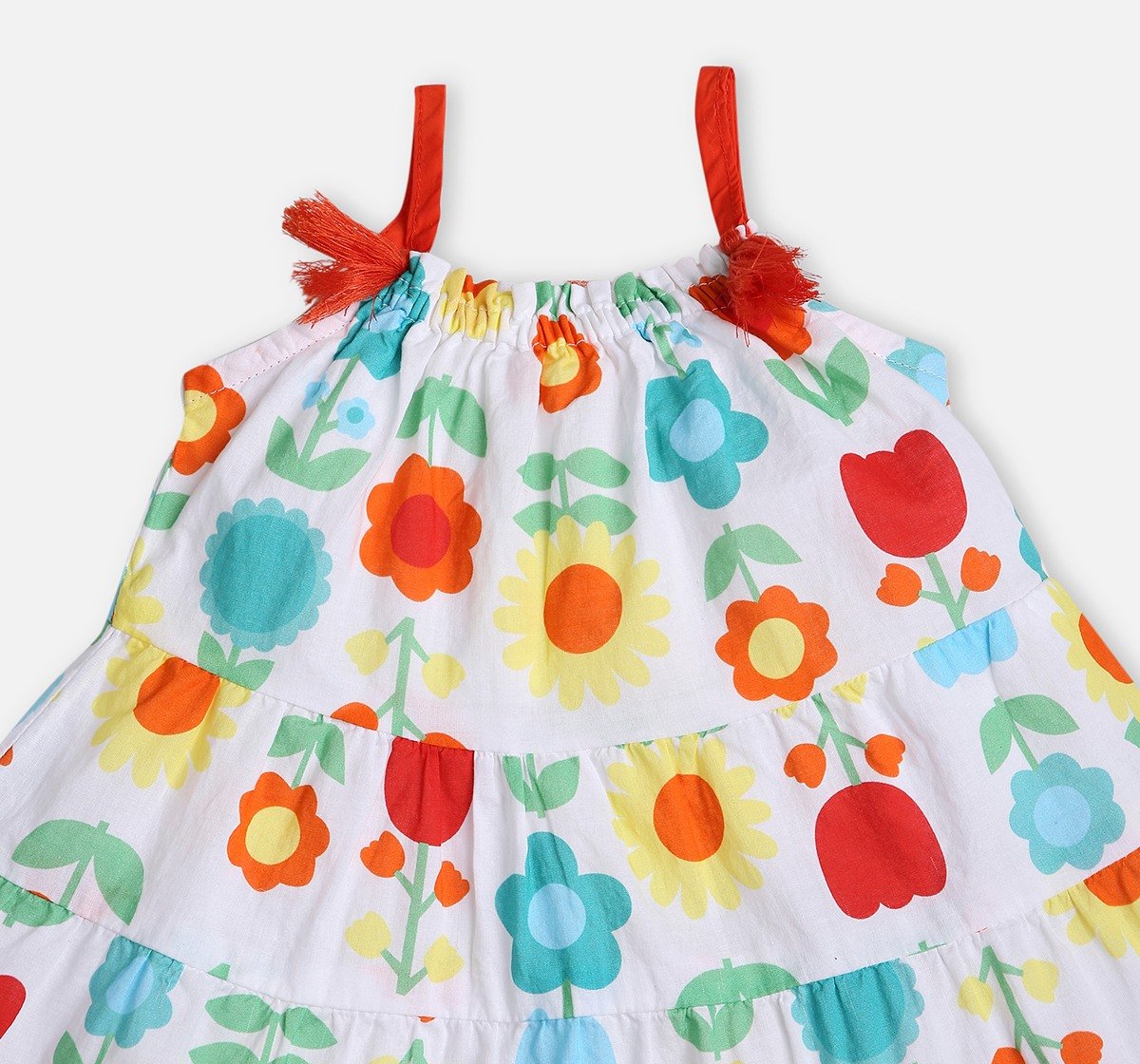 Infant Girls Printed Sleeveless Dress