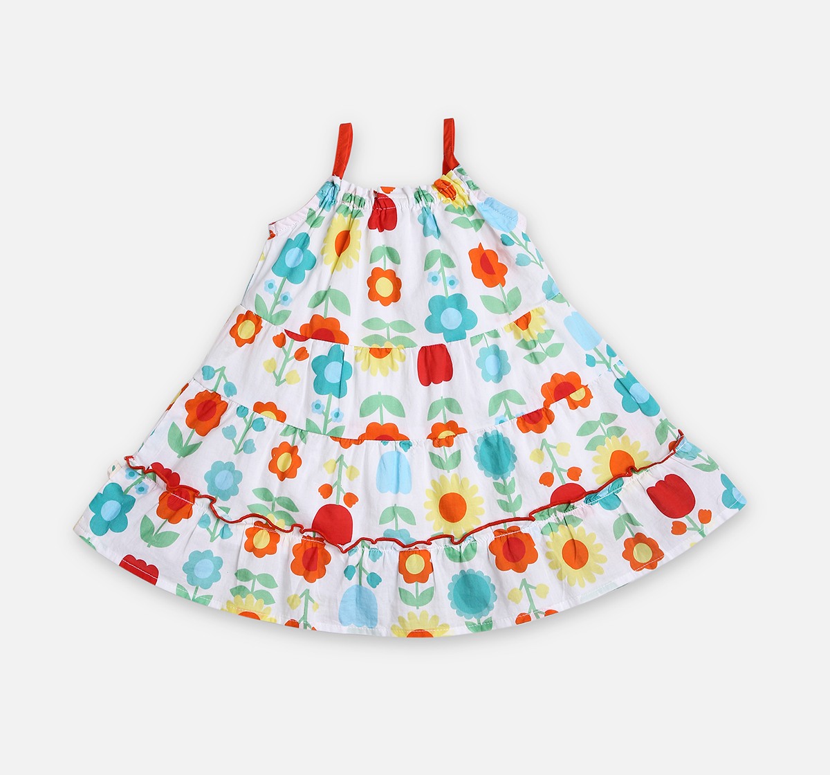 Infant Girls Printed Sleeveless Dress