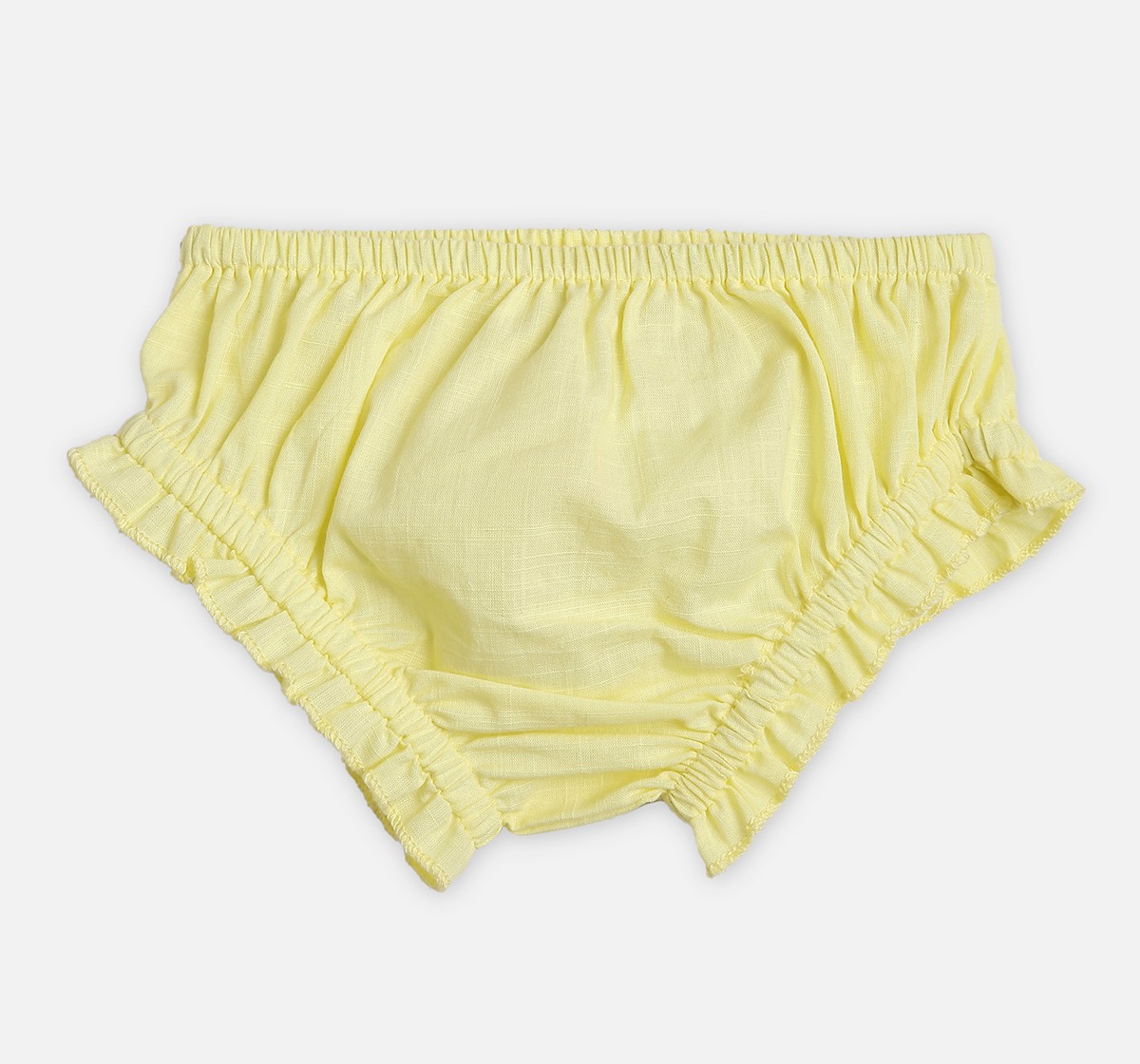 Infant Girls Embroidered Dress Yellow