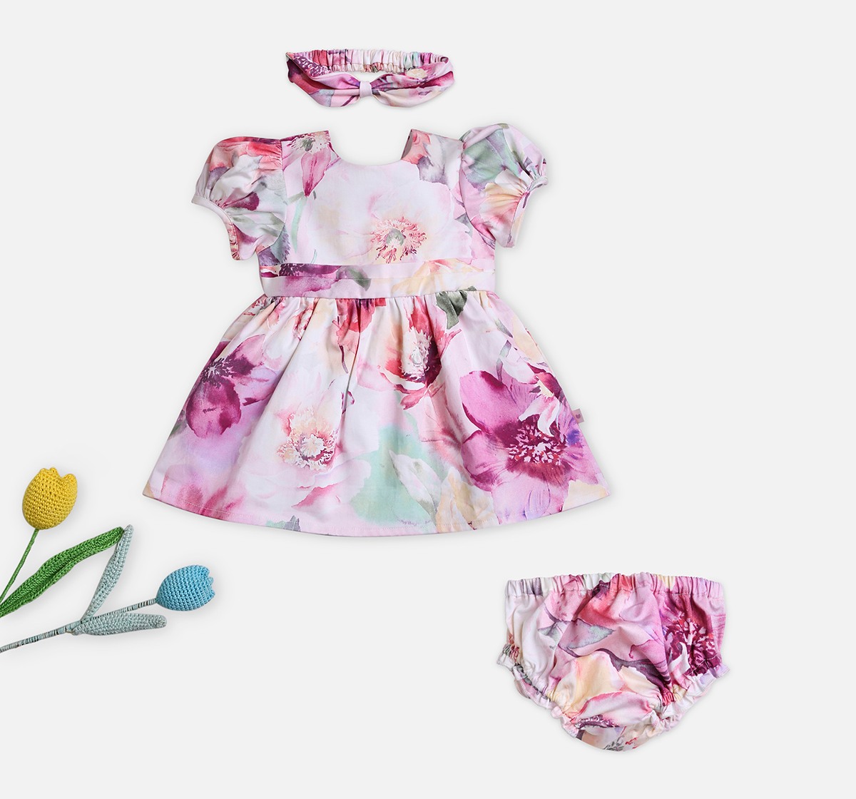 infant girls dress multicolored