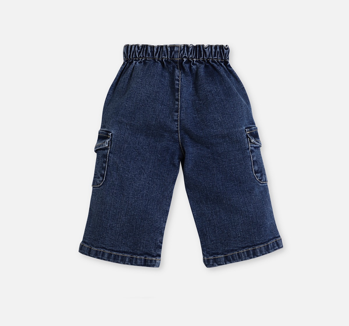 Infant Girls Solid Denim Jeans