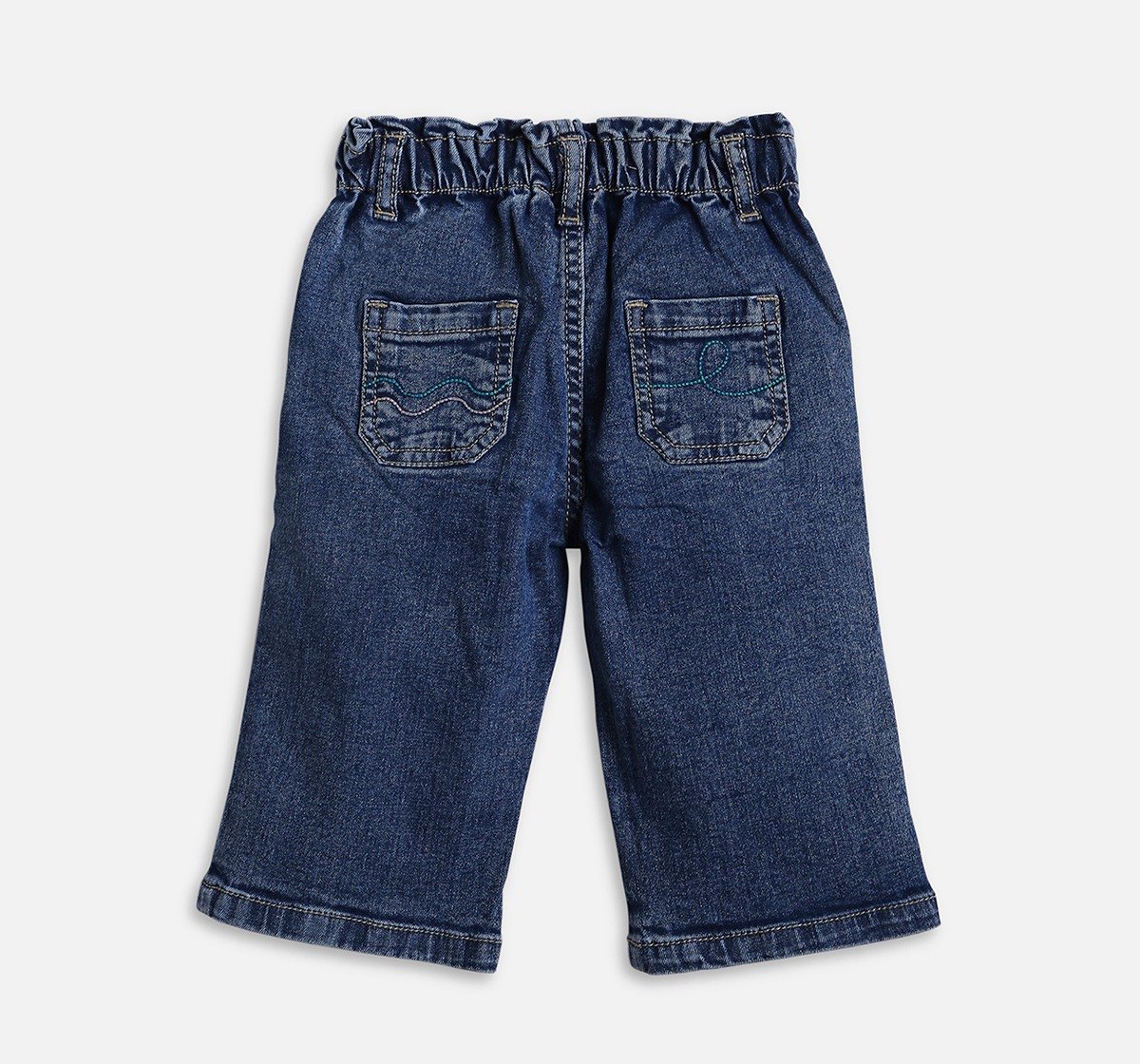 Infant Girls Graphic Print Denim Jeans