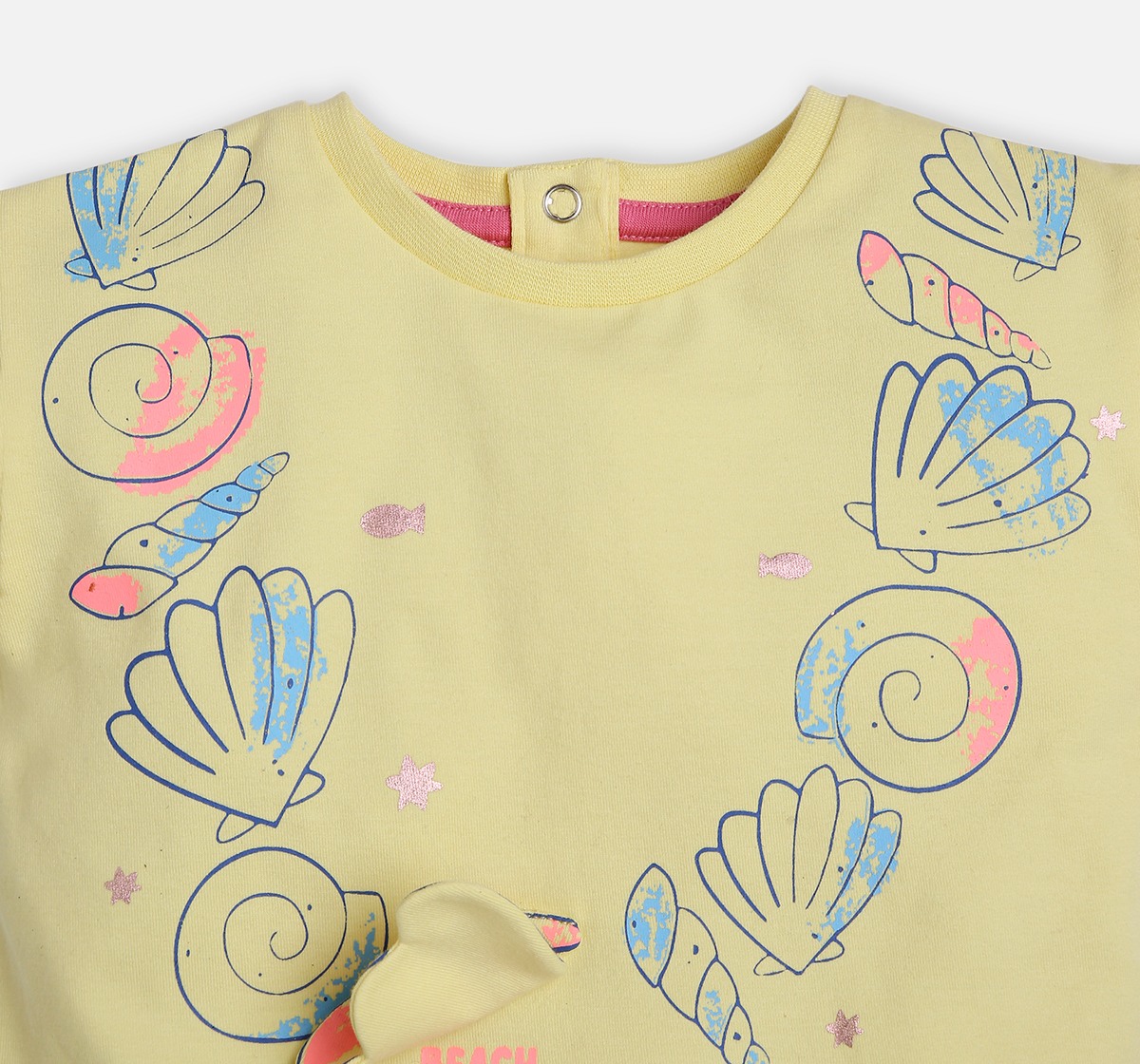 Infant Girls Printed Short Sleeves T-Shirt