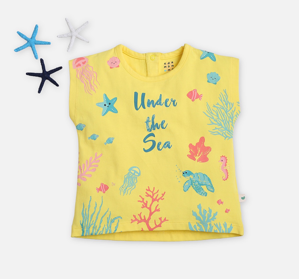 Infant Girls Printed Sleeveless T-Shirt