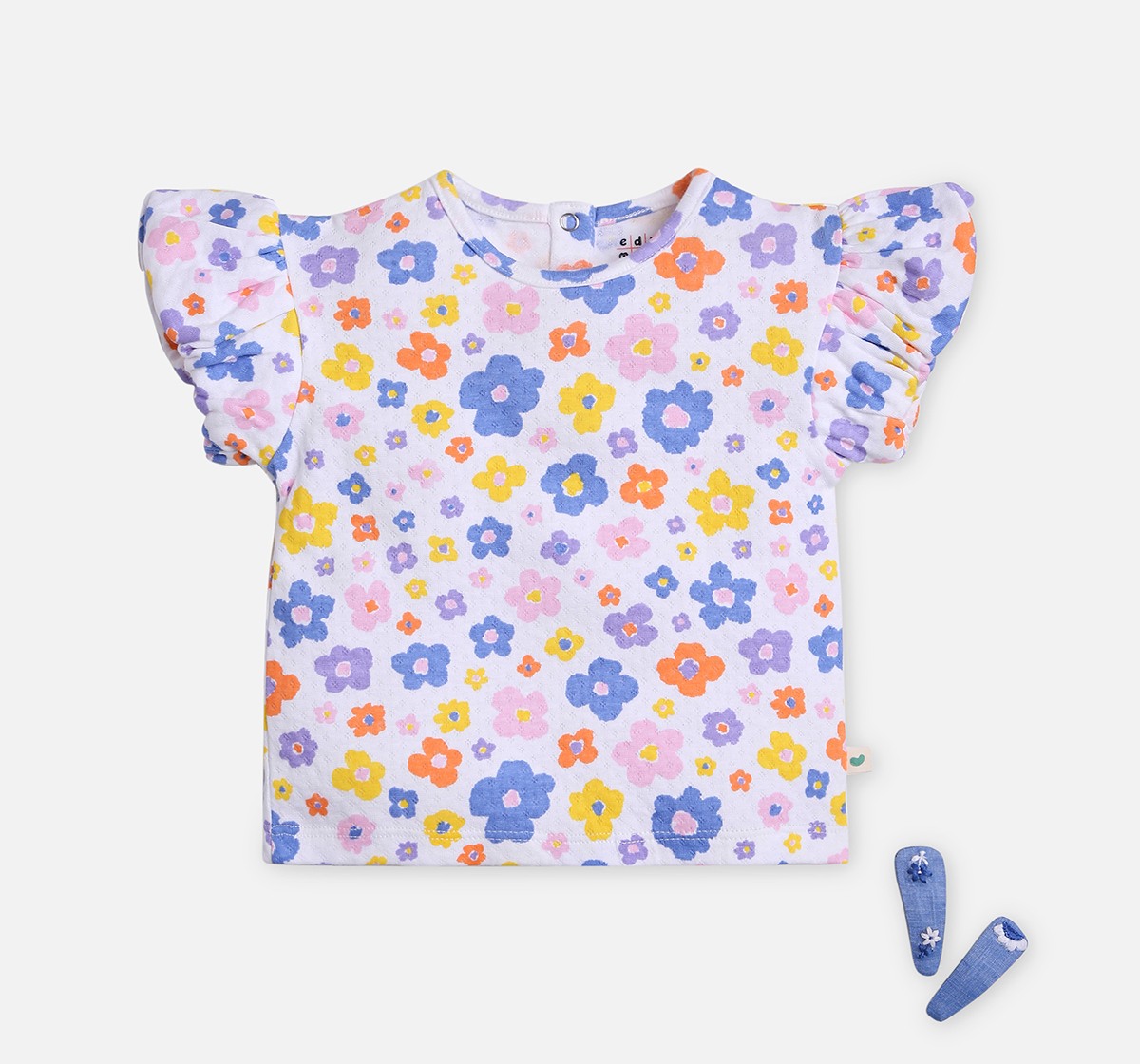 Infant Girls Printed Short Sleeves T-Shirt