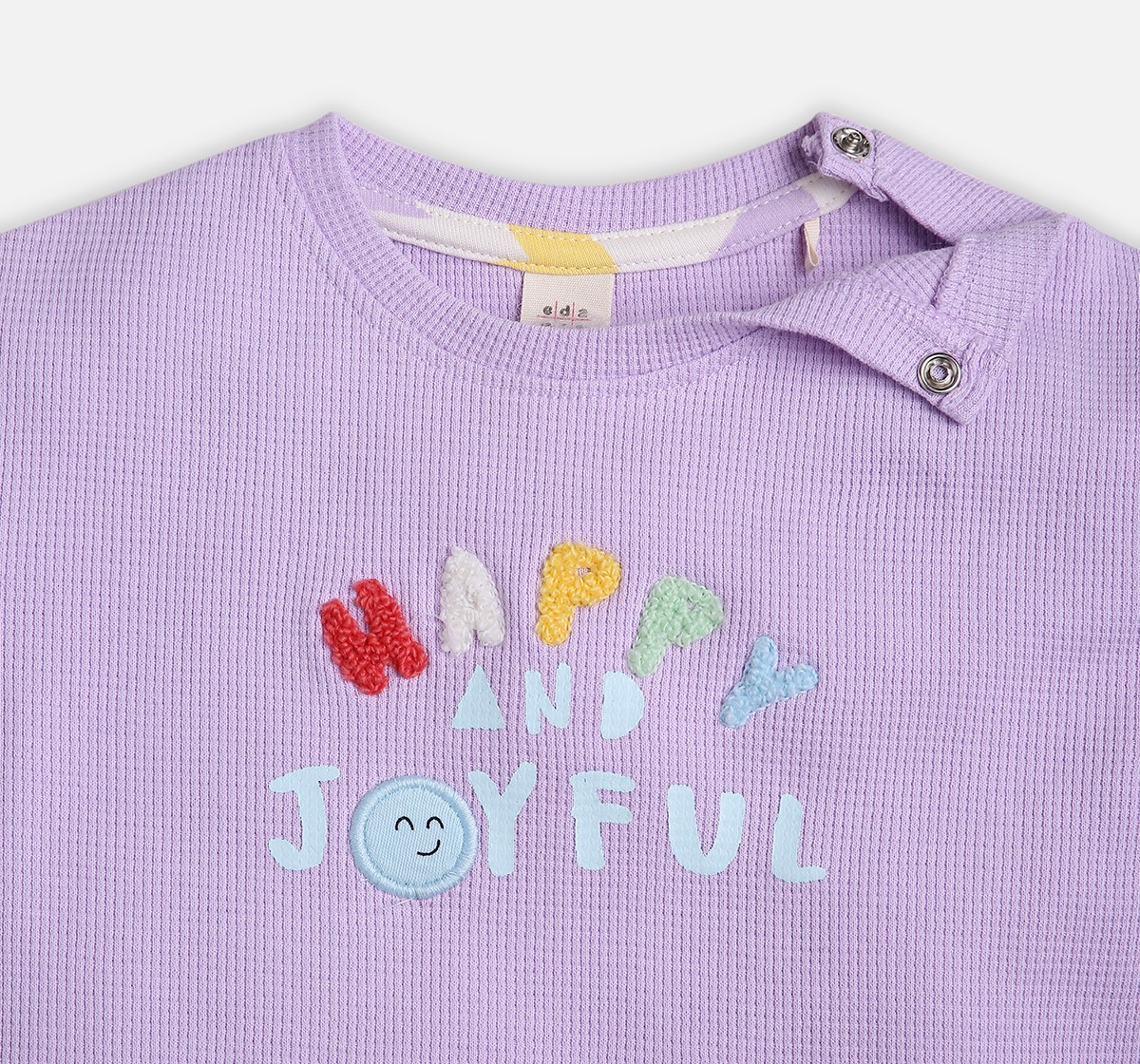 infant unisex top & bottom set purple