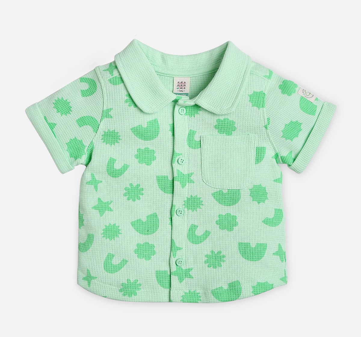 infant unisex top & bottom set green