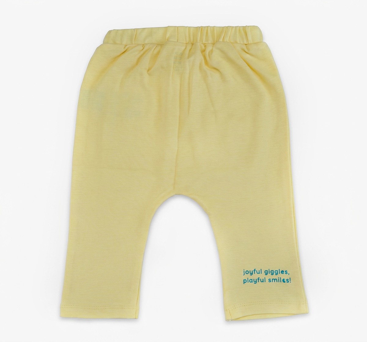 Unisex Baby Organic Cotton Jogger Pants Pack (2-Piece) – Pastel Yellow & Geometric Print Mix