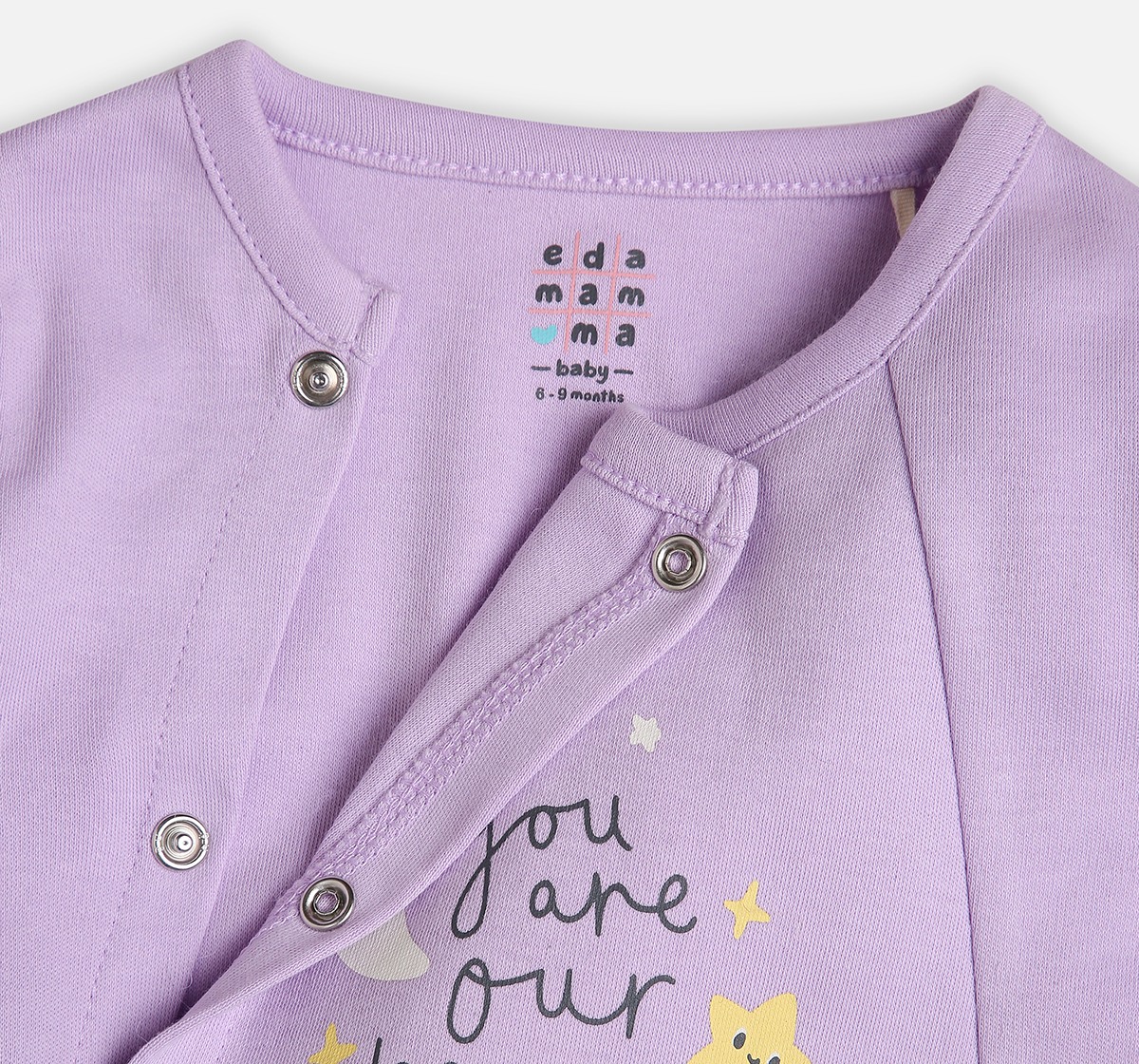 Infant Unisex Graphic Print Long Sleeves Sleepsuit