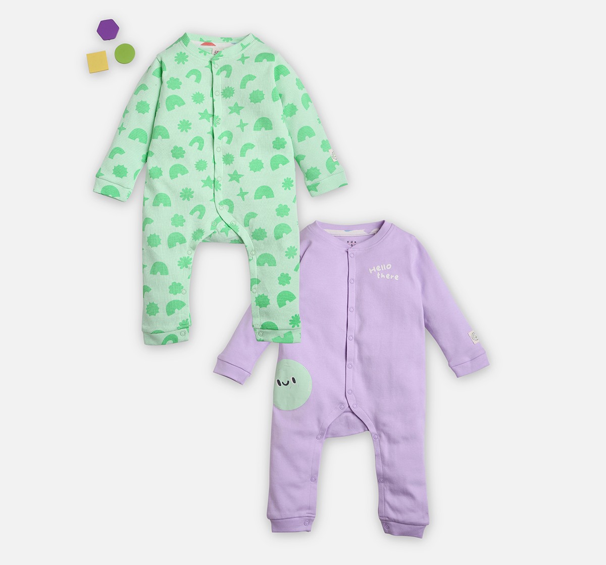 Infant Unisex Graphic Print Long Sleeves Rompers