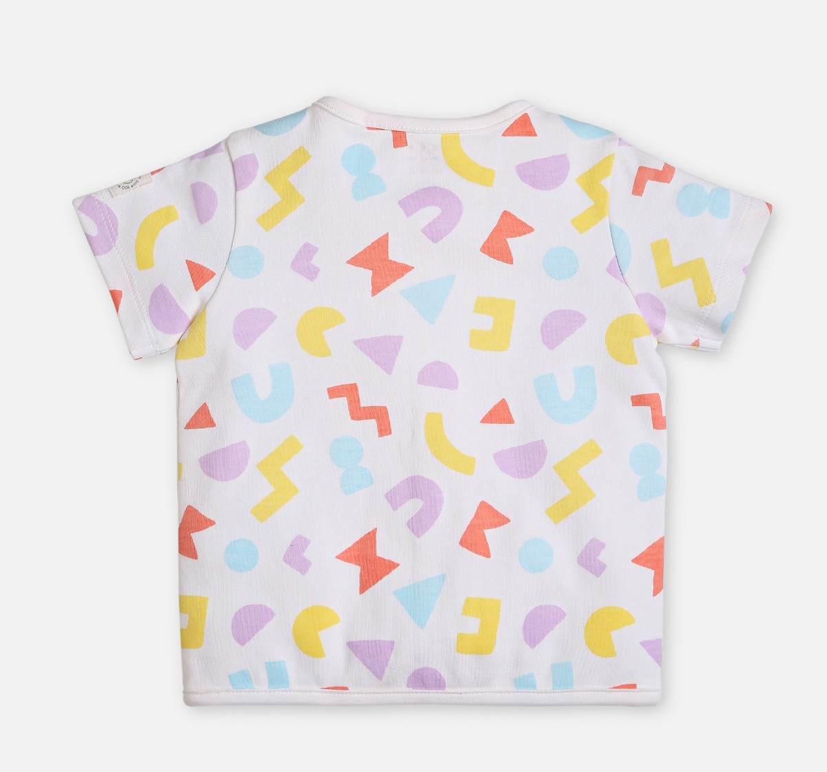 Infant Unisex Pack of 2 Half Sleeve T-shirt Multicolor