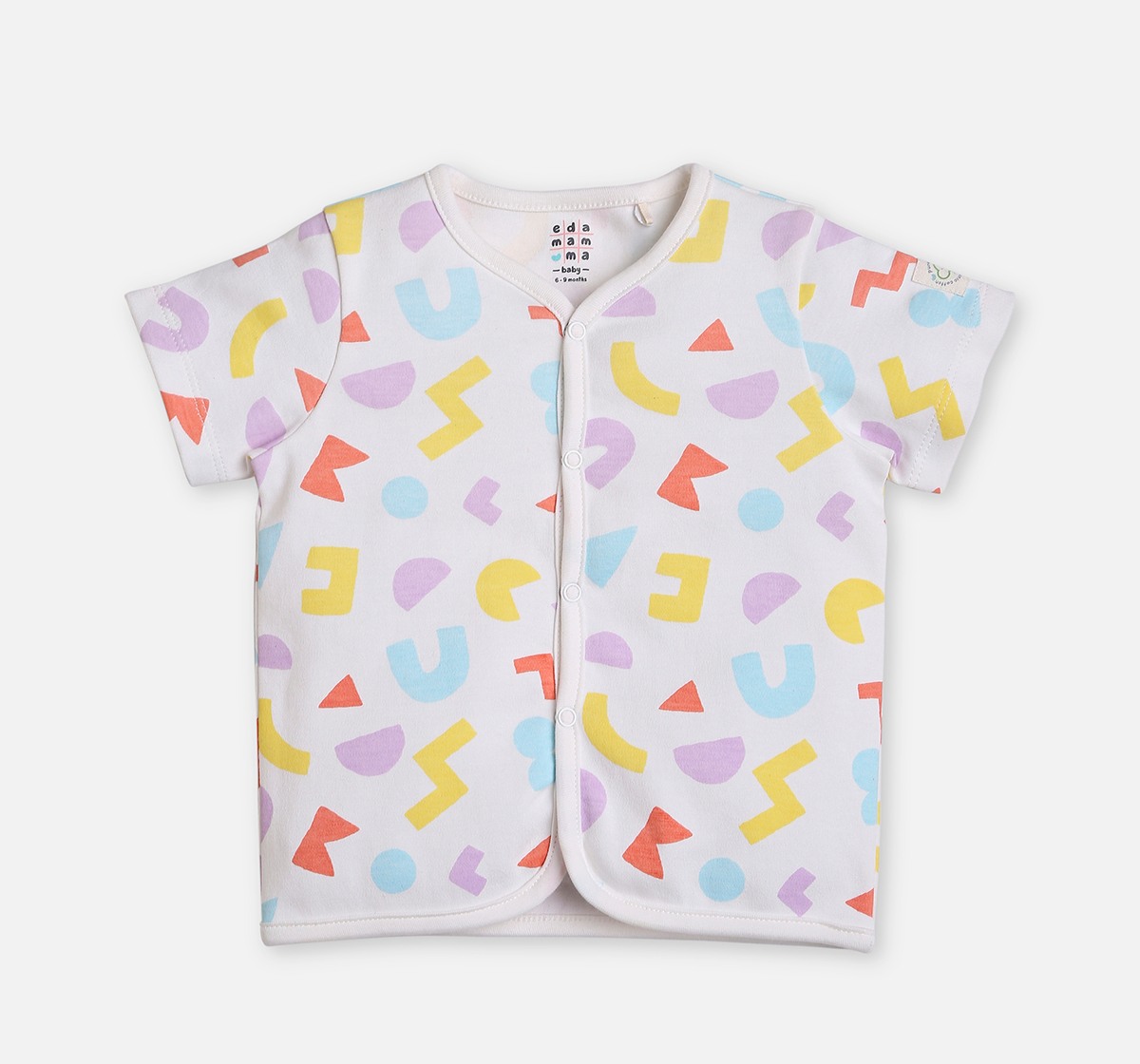 Infant Unisex Pack of 2 Half Sleeve T-shirt Multicolor