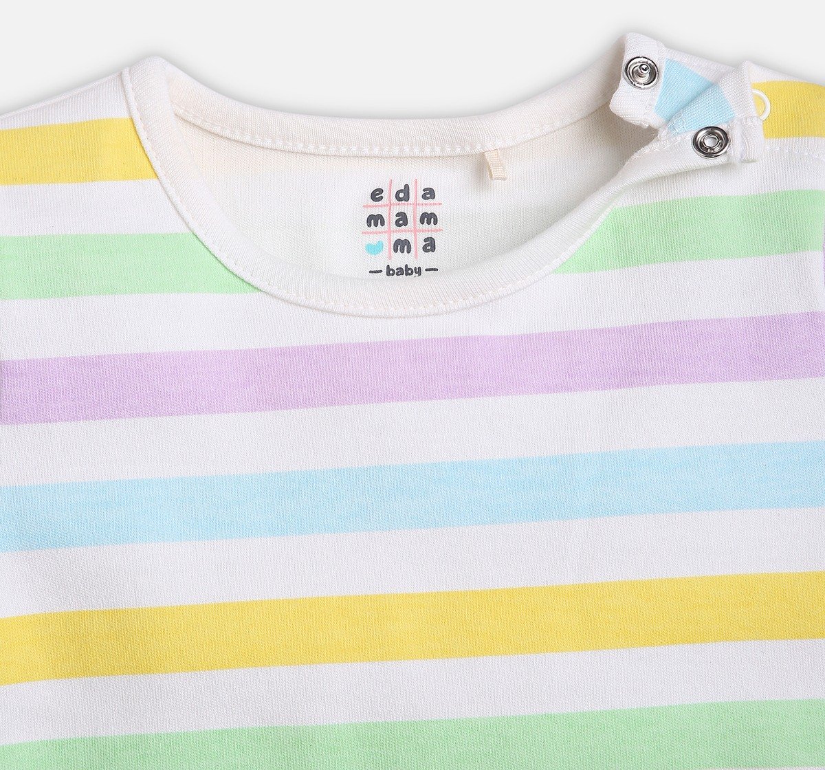 Infant Unisex Pack of 2 Half Sleeve Tees Multicolor