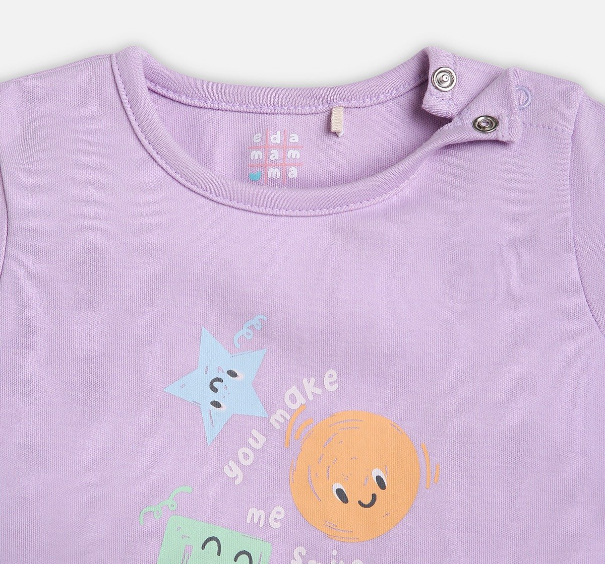 Infant Unisex Pack of 2 Half Sleeve Tees Multicolor