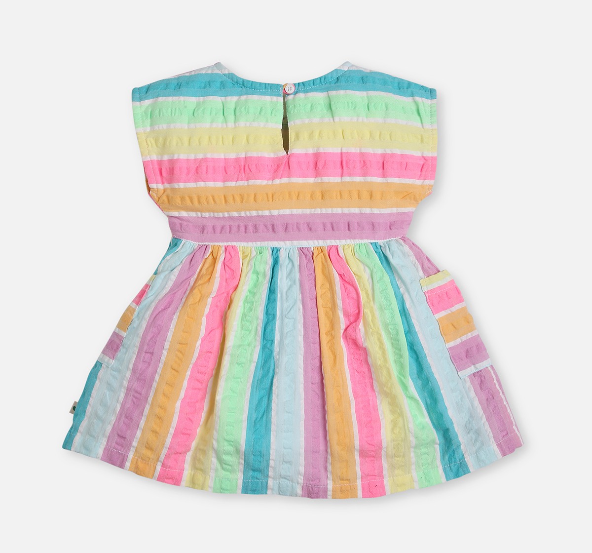 Infant Girls Embroidered Short Sleeves Dress