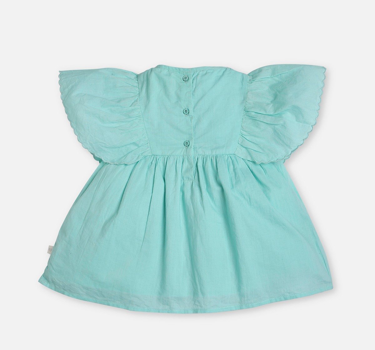 Infant Girls Embroidered Short Sleeves Dress