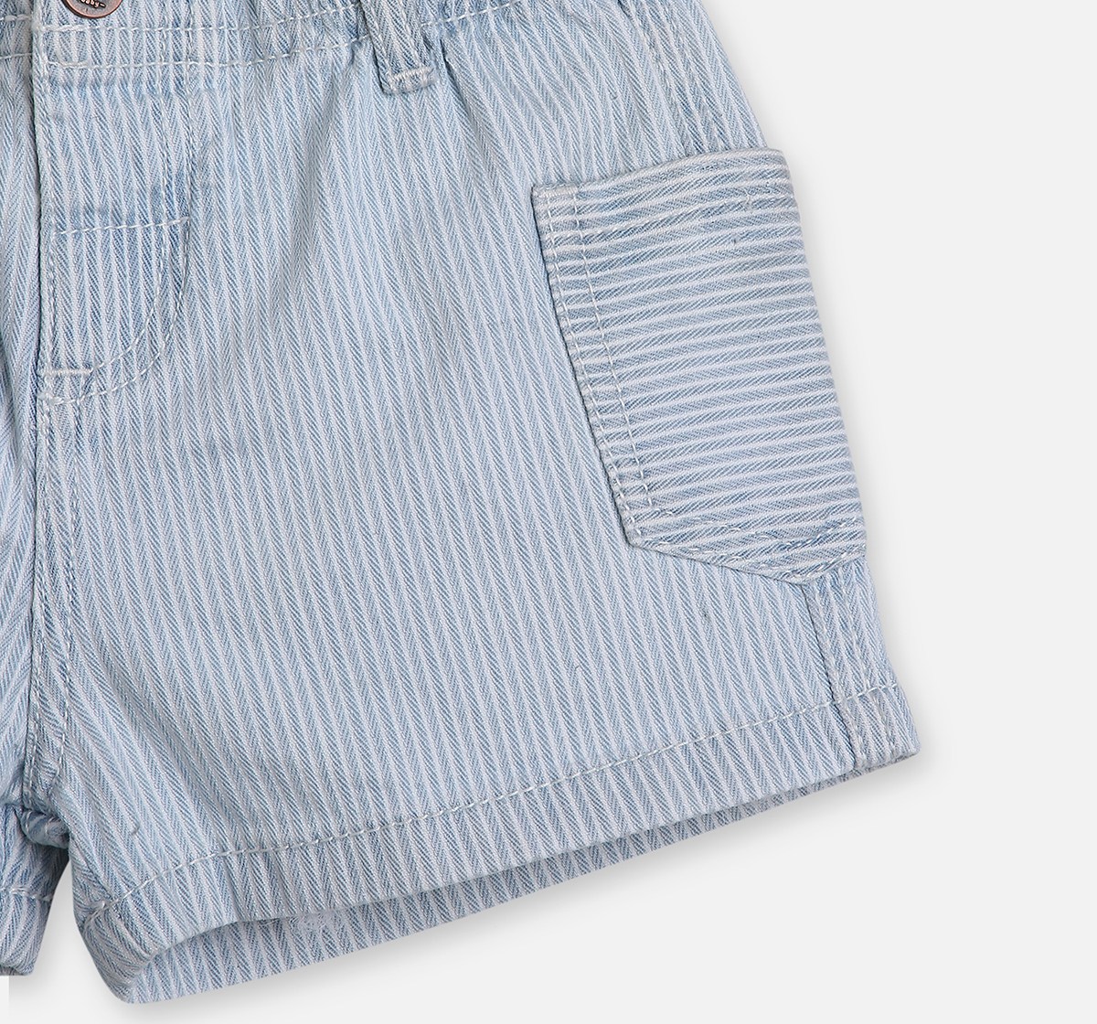 Infant Boys Multi or Variegated Stripes Denim Shorts