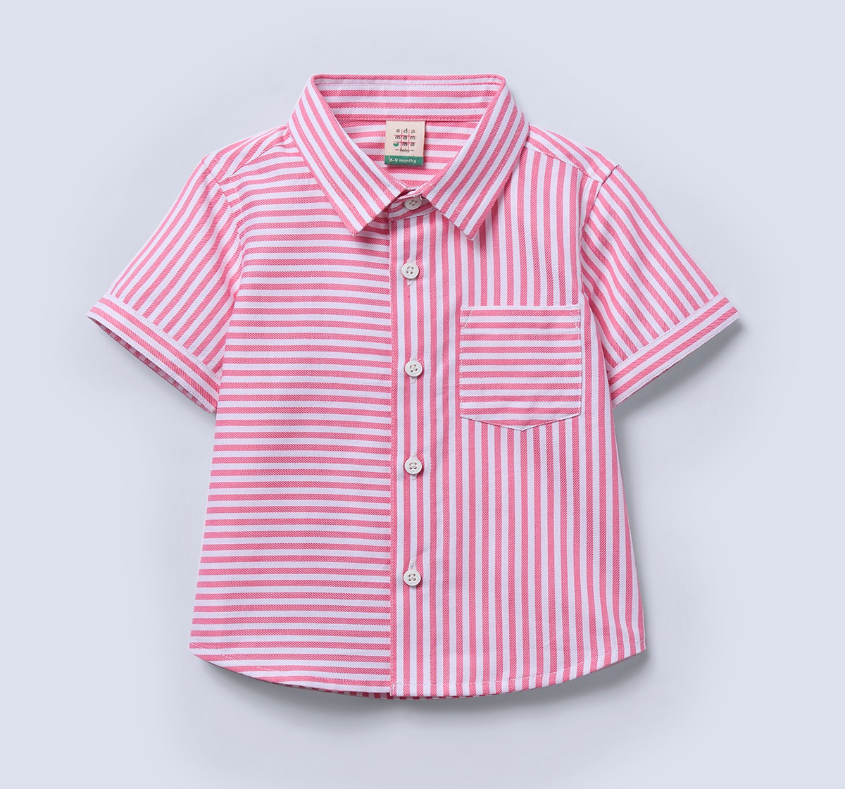 Ed-A-Mamma Infant Boys Shirt Peach