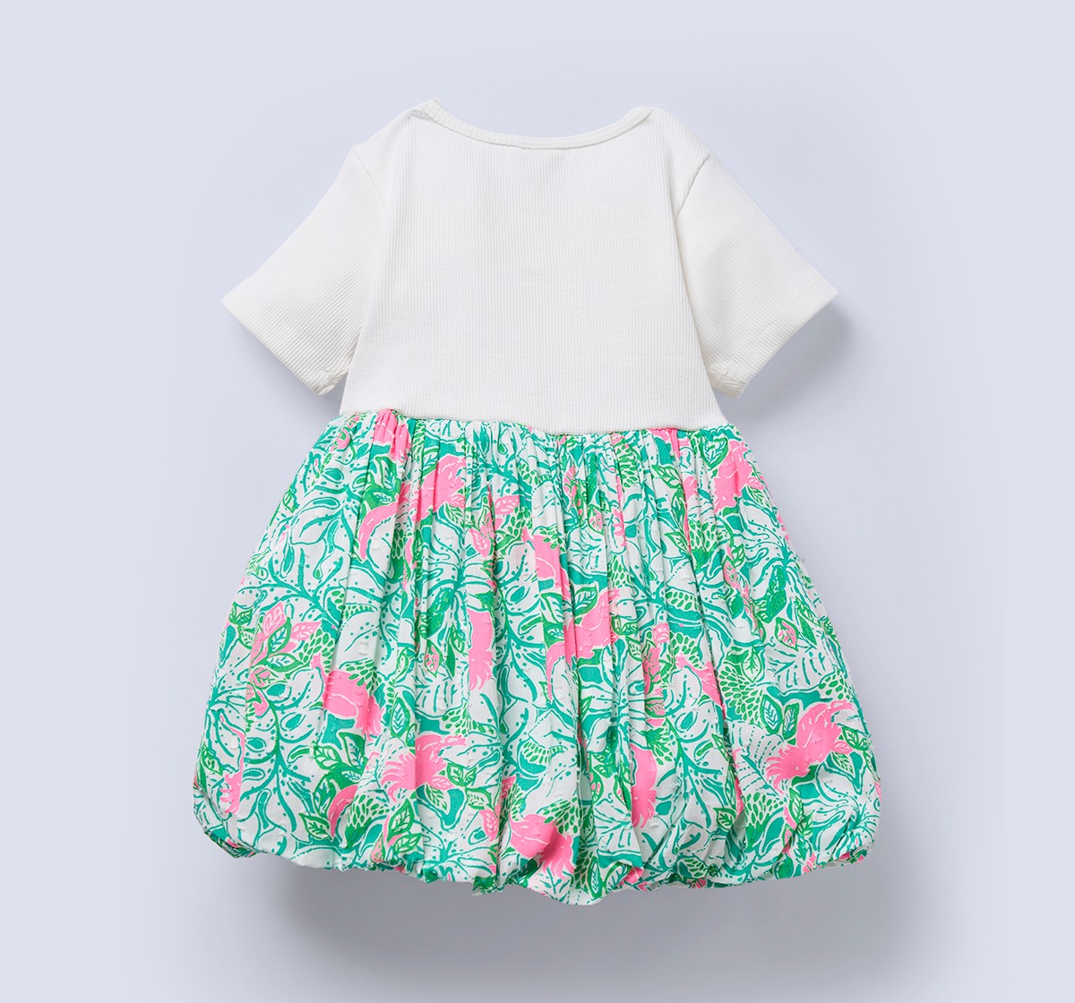 Ed-A-Mamma Infant Girls Dress White/Pink