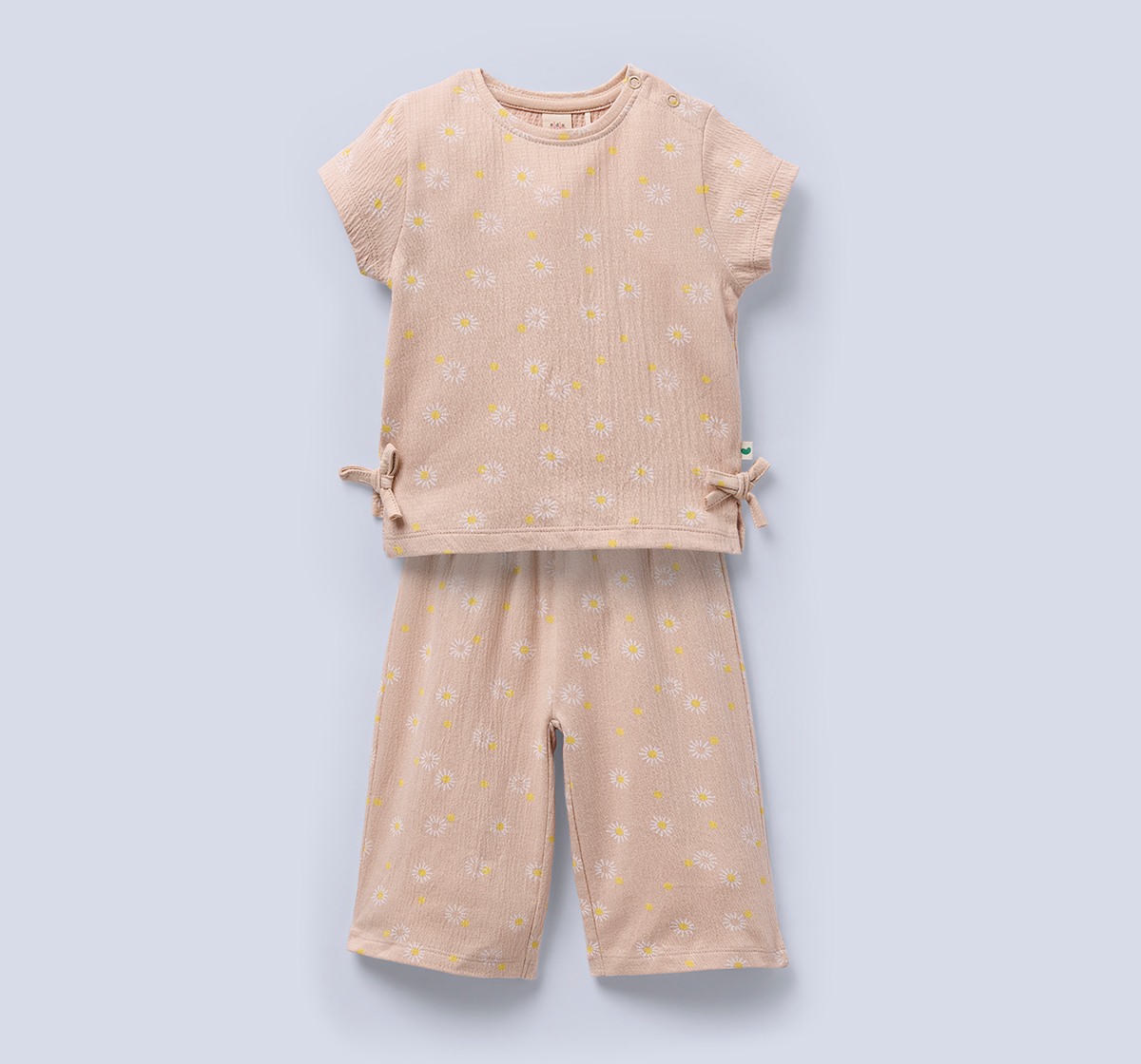 Baby & Toddler Daisy Print Muslin Two-Piece Set - Blush Pink