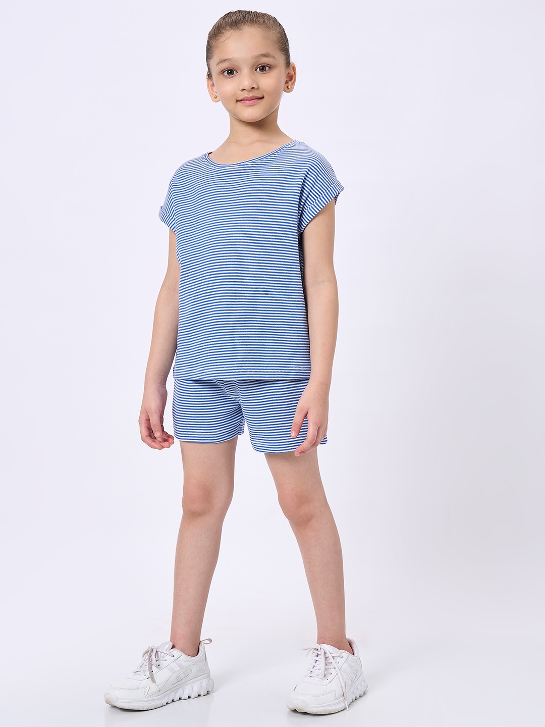 Ed-A-Mamma Kids Girls Set Blue & White