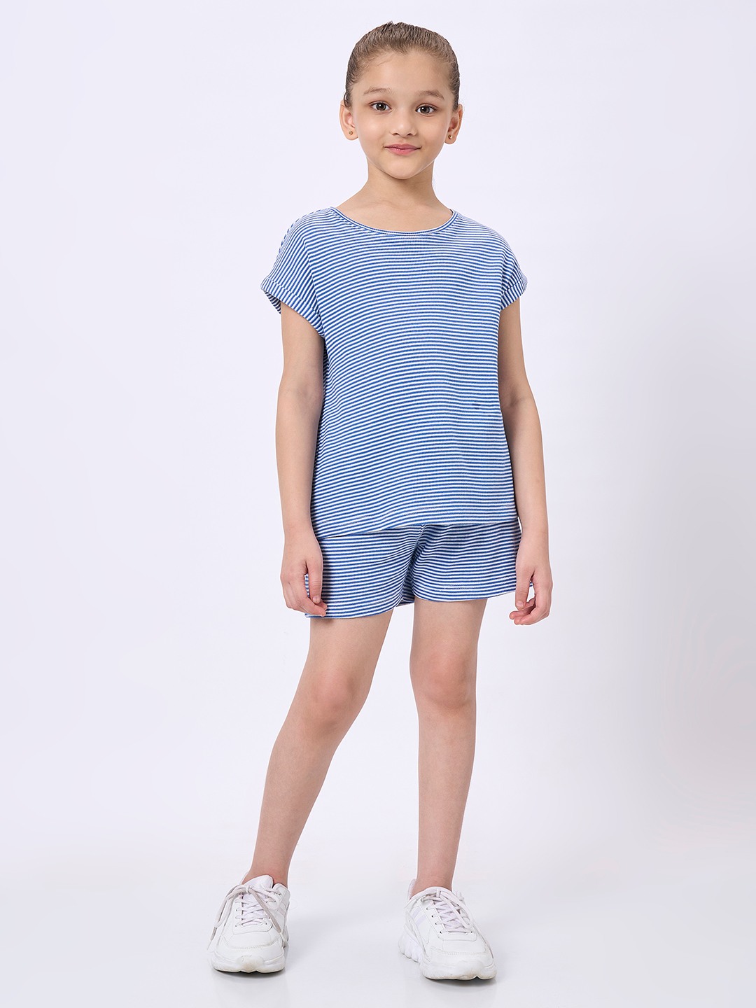 Ed-A-Mamma Kids Girls Set Blue & White