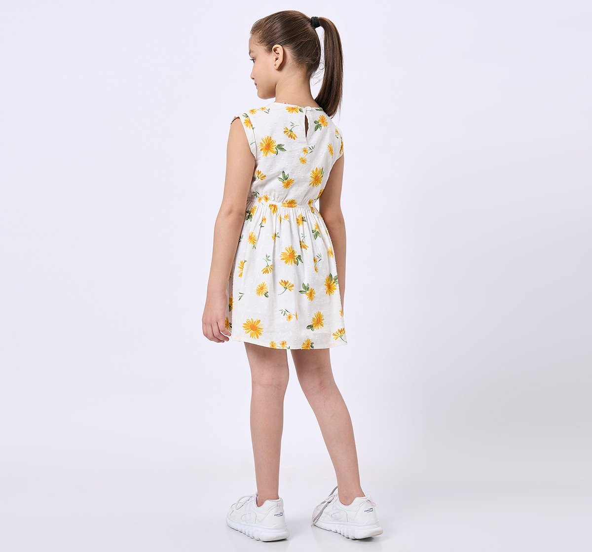 Ed-A-Mamma Kids Girls Dress White