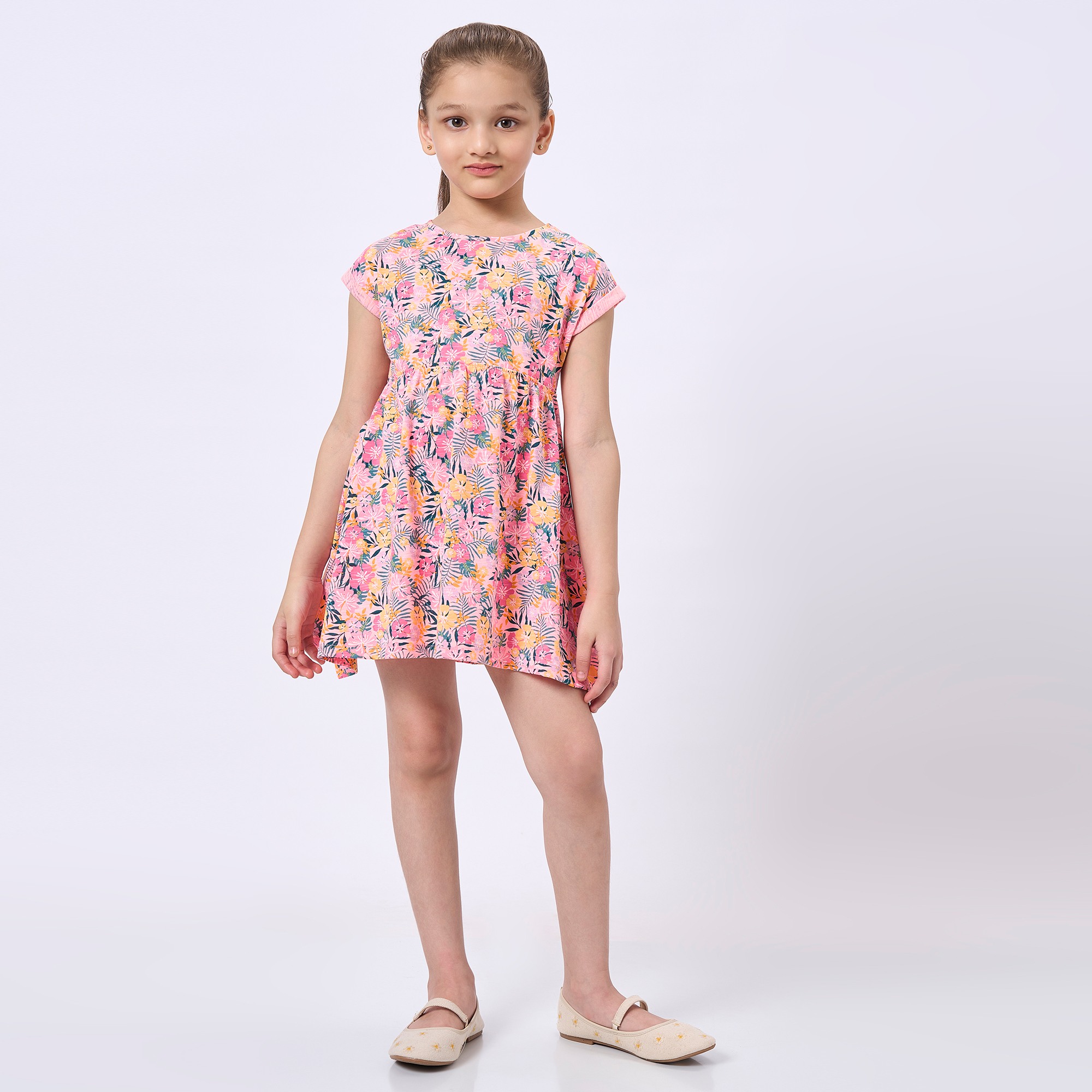 Ed-A-Mamma Kids Girls Dress Pink