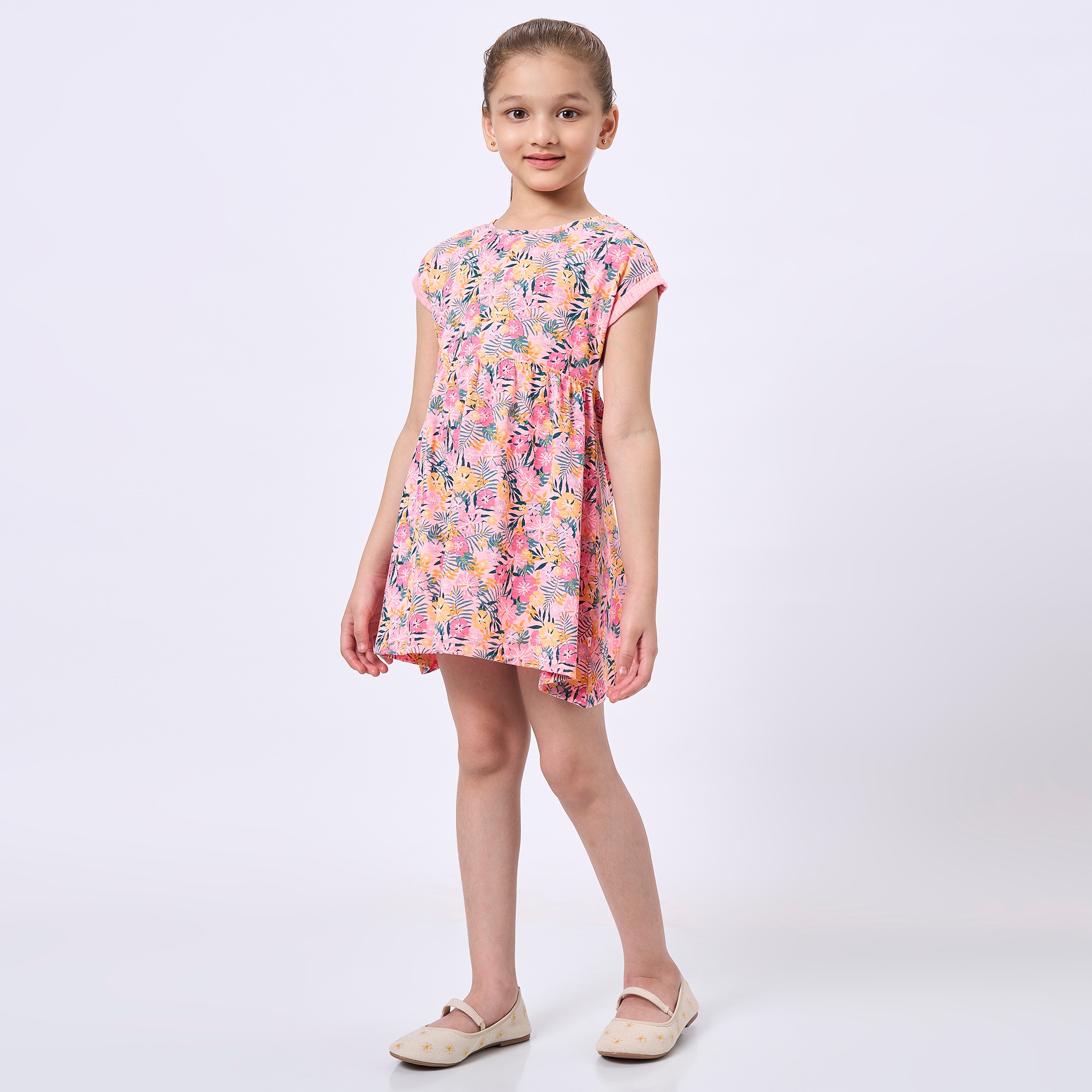 Ed-A-Mamma Kids Girls Dress Pink