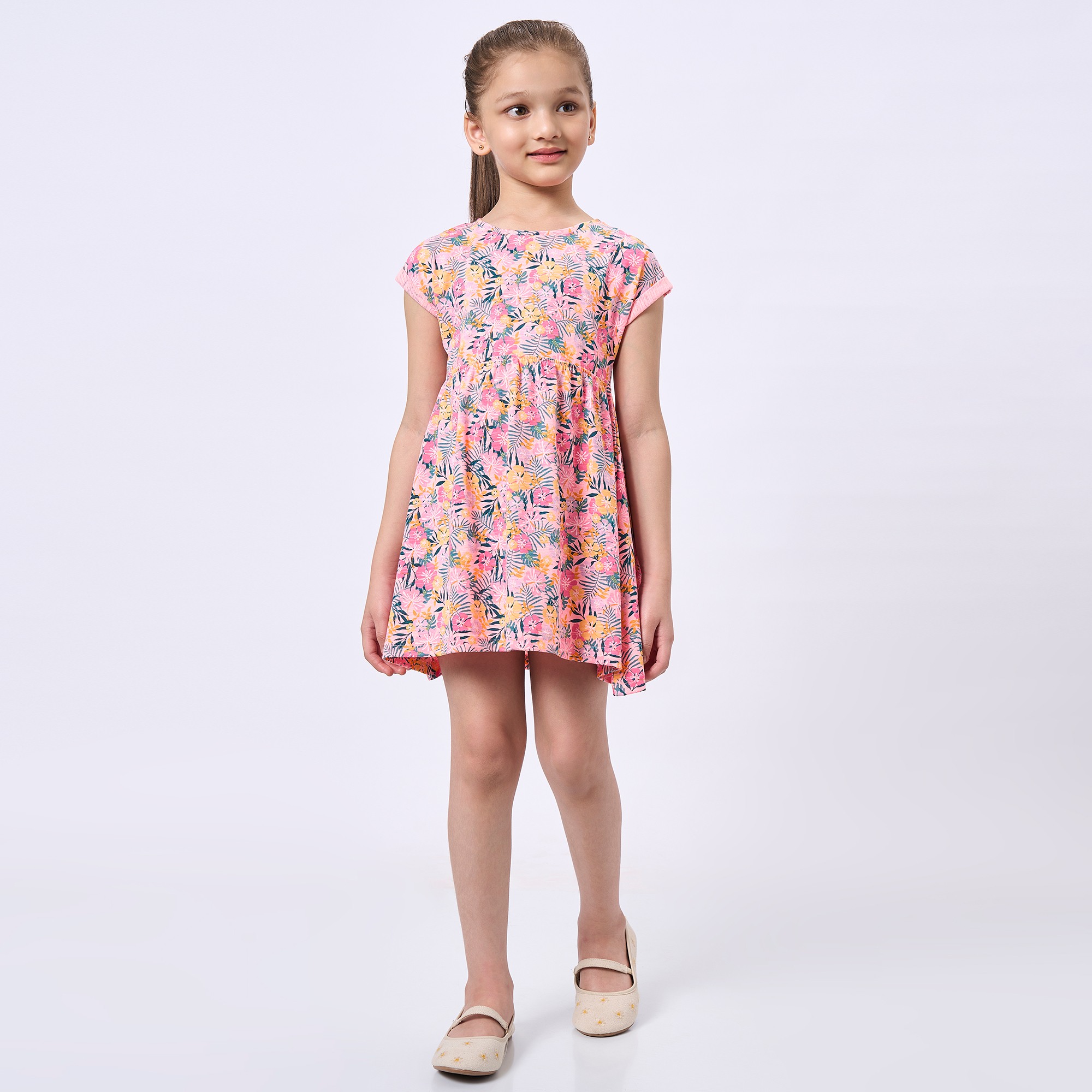 Ed-A-Mamma Kids Girls Dress Pink