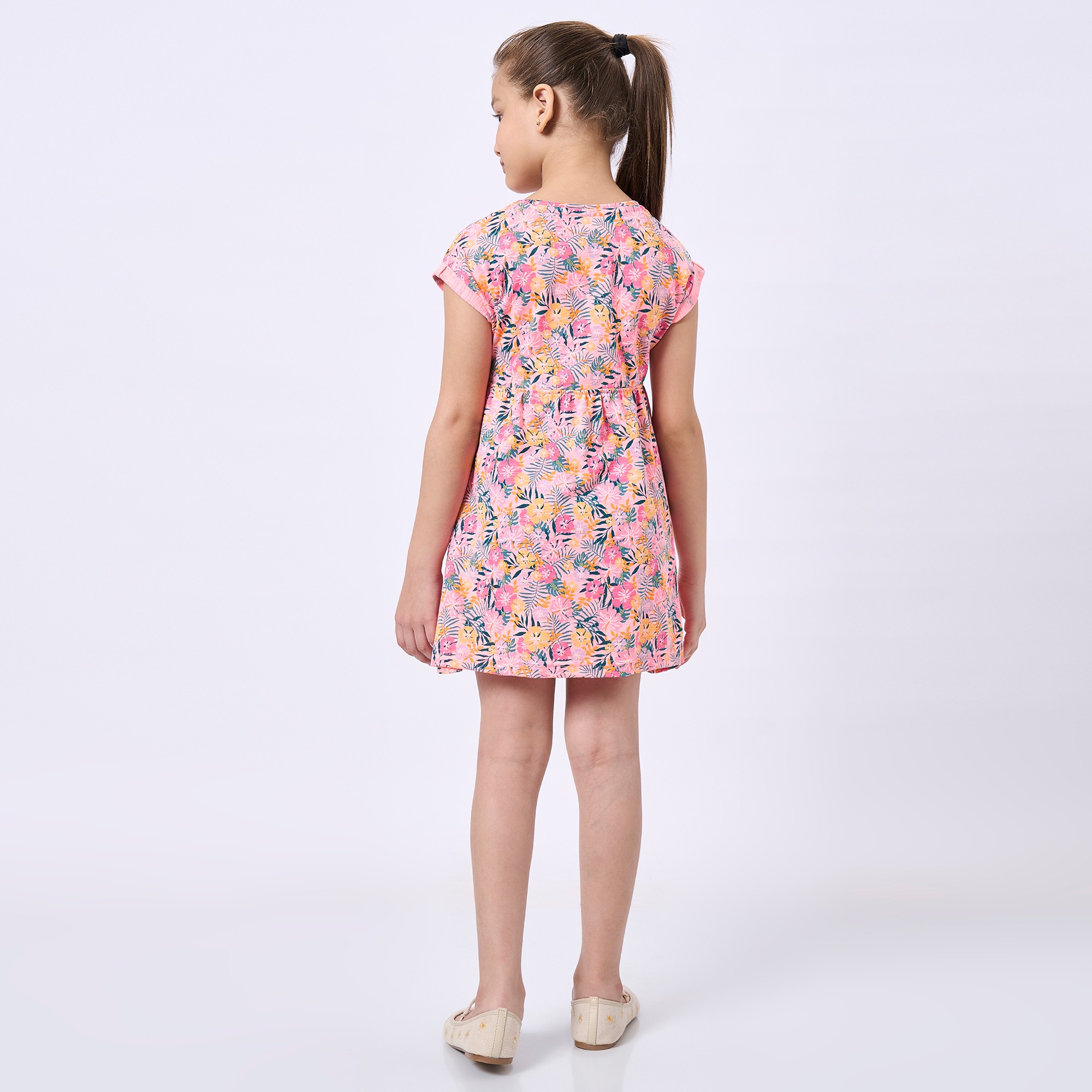 Ed-A-Mamma Kids Girls Dress Pink