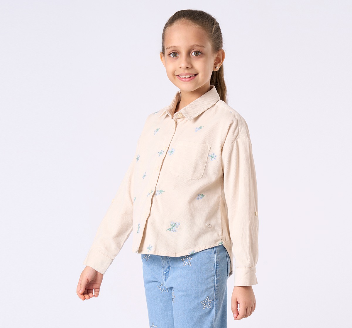 Ed-a-Mamma Girls Beige Top