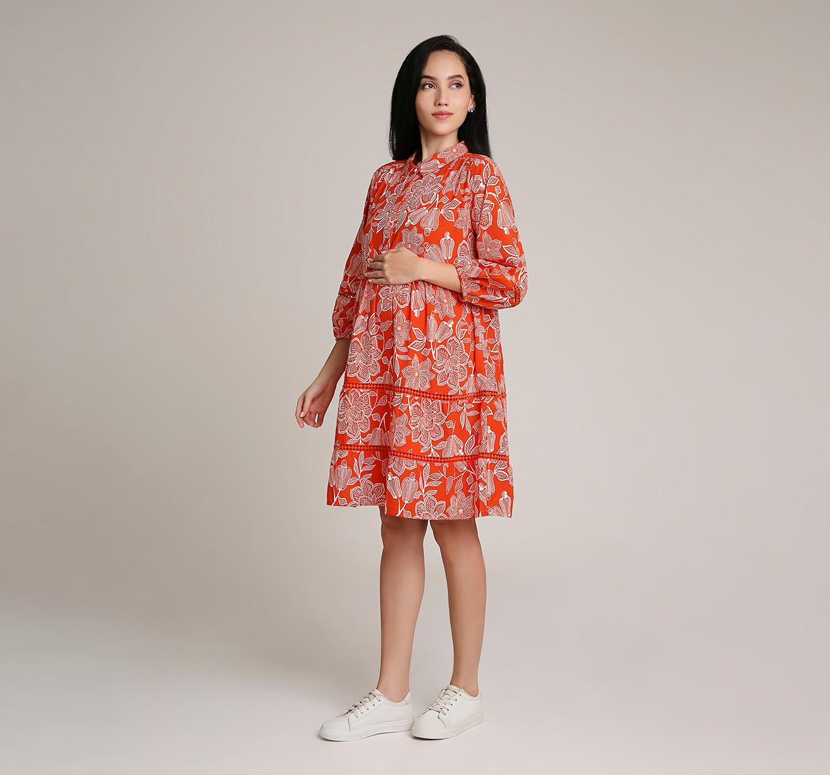 Ed-a-Mamma  Maternity Printed Dress - All Over Print