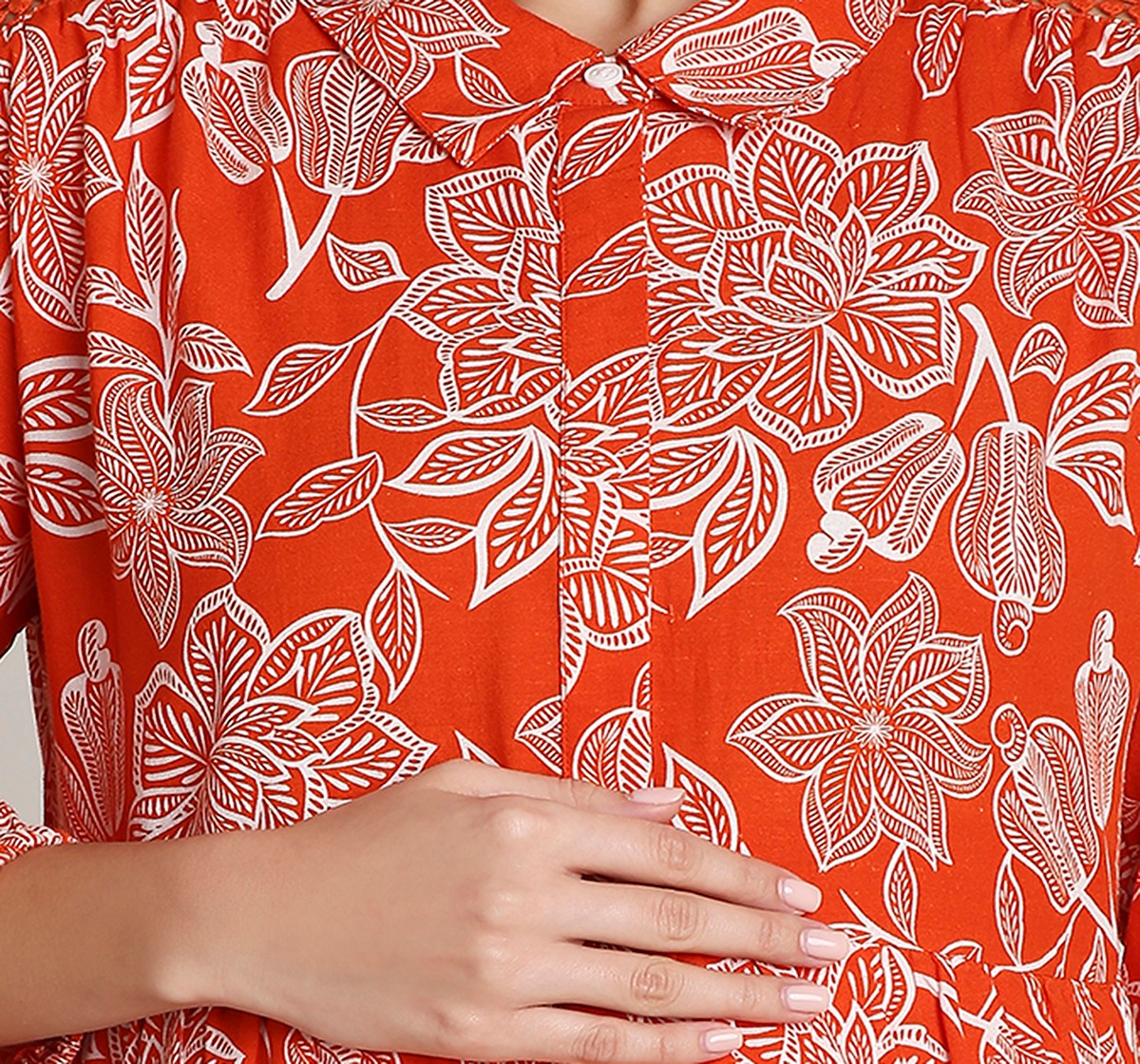 Ed-a-Mamma Maternity Printed Dress - All Over Print