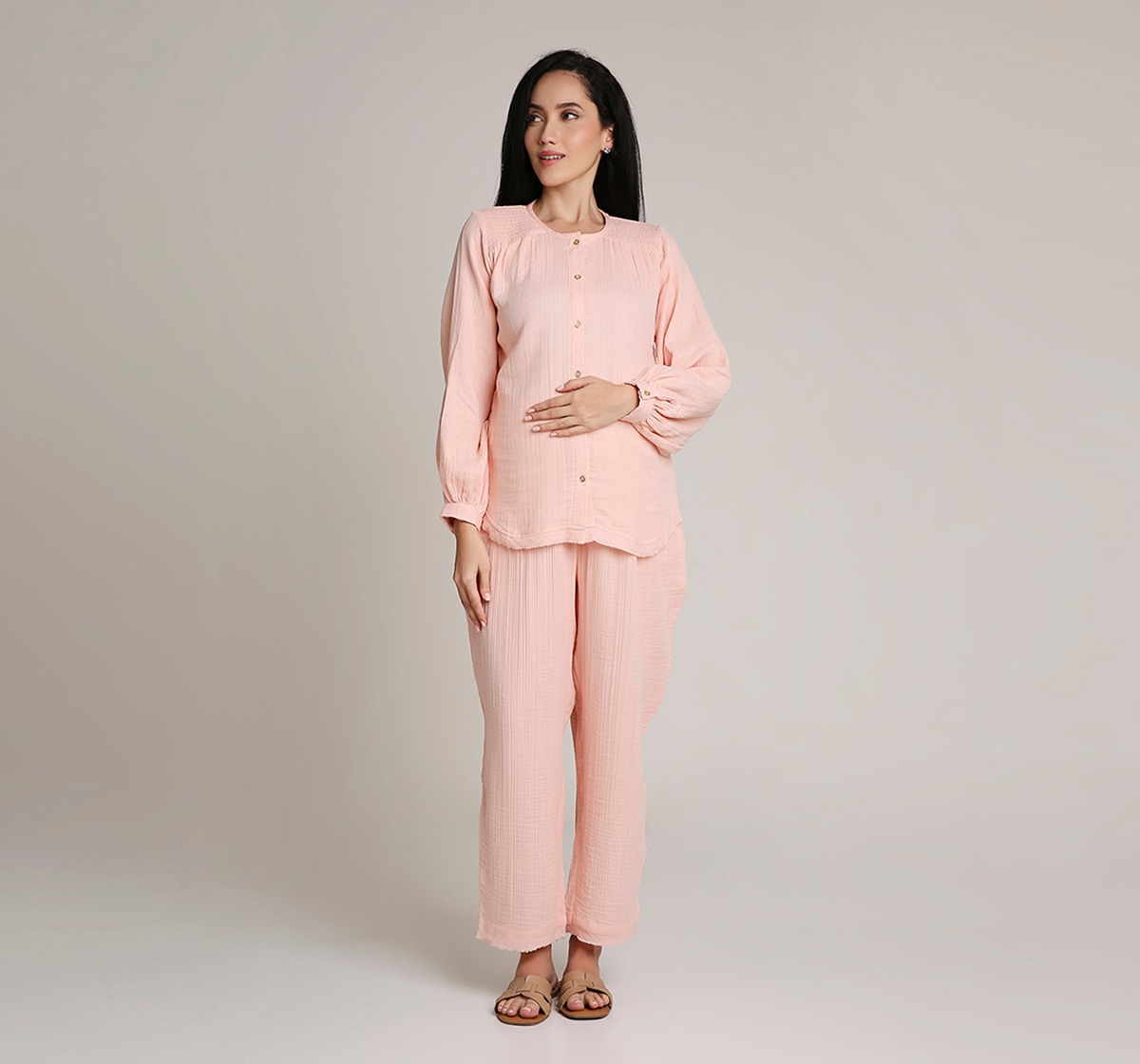 Ed-a-Mamma Maternity Cord set -Pink