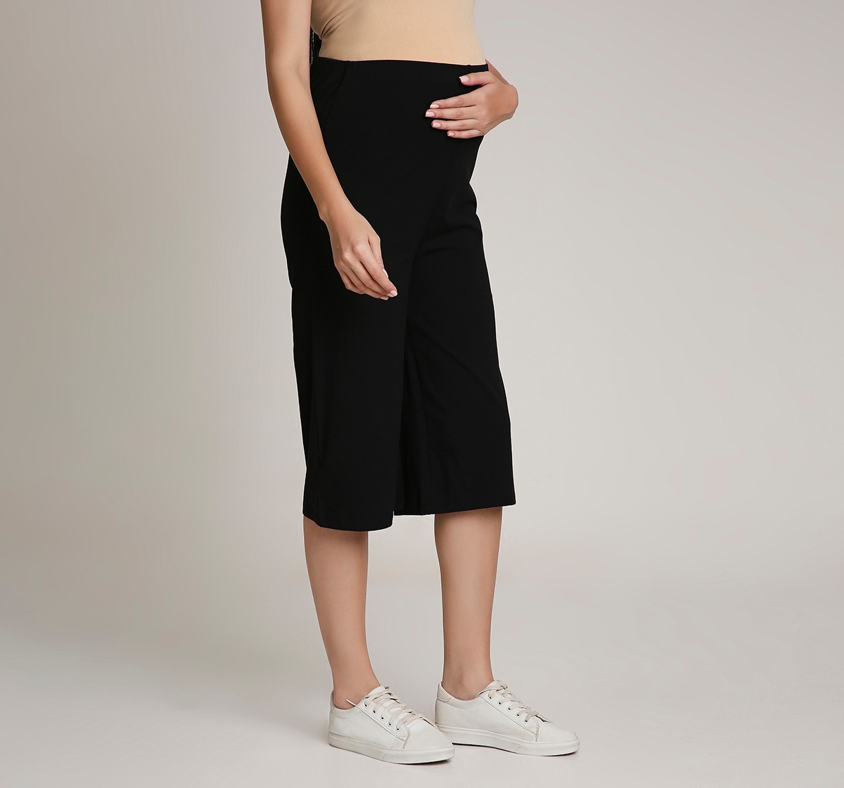 Ed-a-Mamma Maternity Yoga Pants-Black